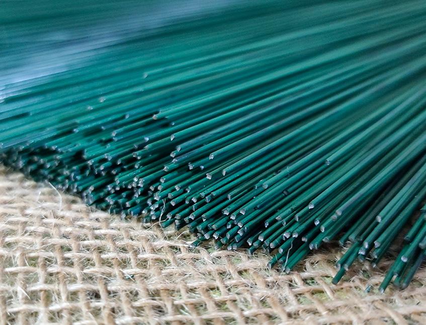 Ferro smaltato verde H 37  - Sconti per Fioristi e Aziende - Confezione da kg. 2,5