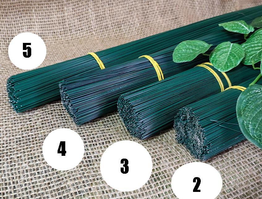 Ferro smaltato verde H 37  - Sconti per Fioristi e Aziende - Confezione da kg. 2,5