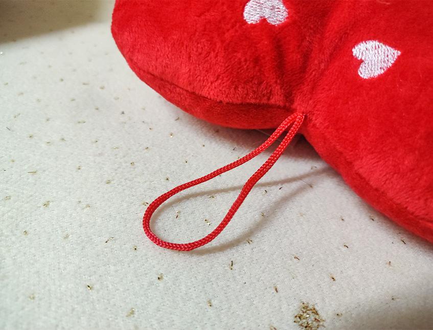 Cuore Ti Amo con cuoricini in Velluto Rosso cm.18 Articolo per S. Valentino - Sconti per Fioristi e Aziende