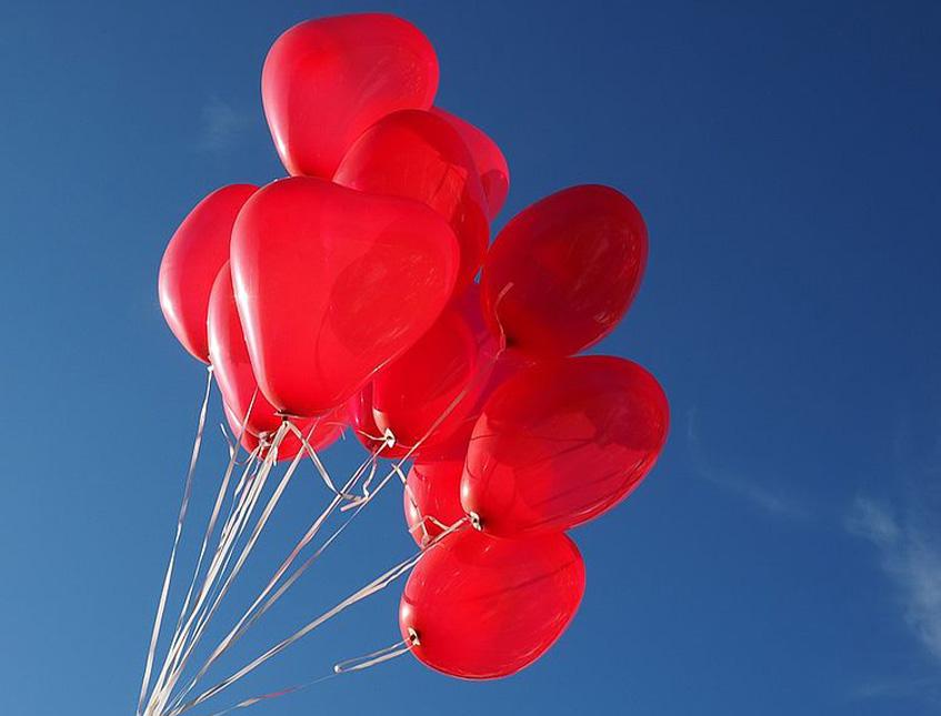 Palloncino Cuore 22 Rosso