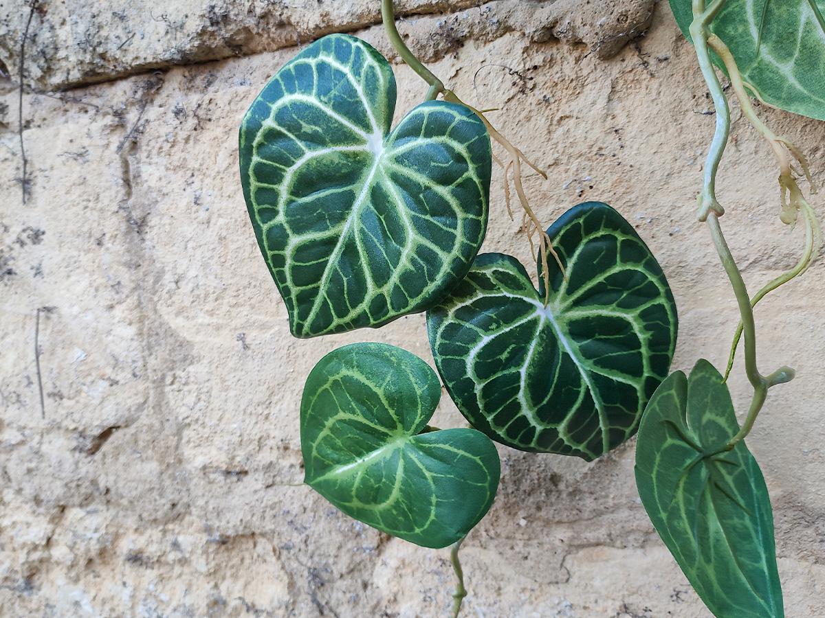 Anthurium garland H 110 - Sconto per Fioristi e Aziende . - Cadente in poliester