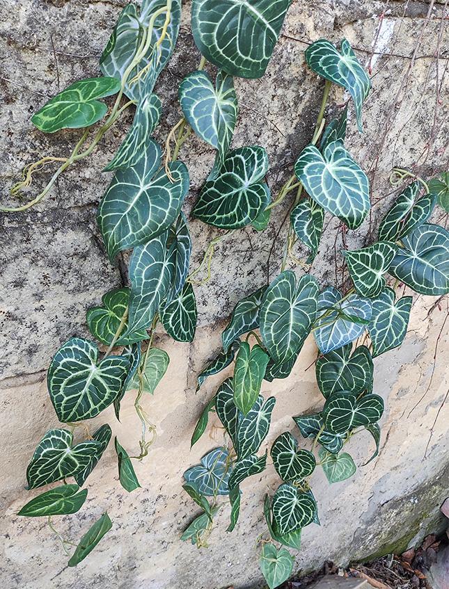 Anthurium garland H 110 - Sconto per Fioristi e Aziende . - Cadente in poliester