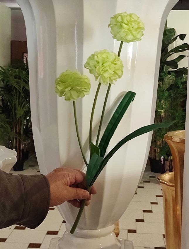 Allium x 3 H 49 Bianco - Sconti per fioristi e aziende . -In poliestere
