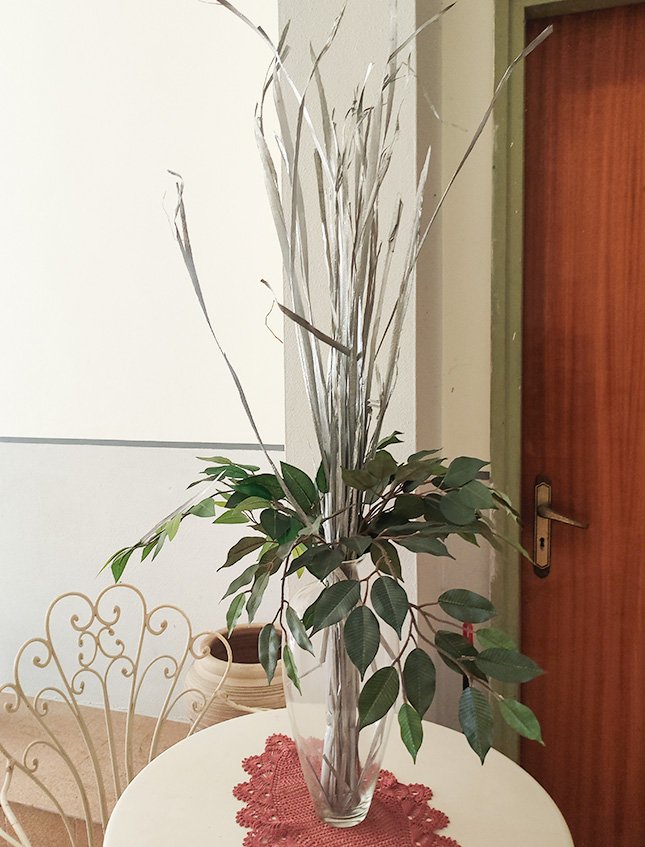 Foglie di Tipha Glitterate - Sconti per Fioristi e Aziende - Foglie H 150 - Conf, gr. 250