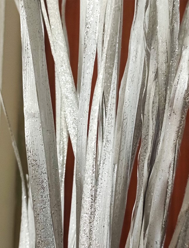 Foglie di Tipha Glitterate - Sconti per Fioristi e Aziende - Foglie H 150 - Conf, gr. 250