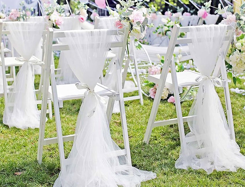 Tulle H 25 x 100 mt. Import - Sconto per Fioristi e Aziende - Solo Bianco, Avorio, Rosso
