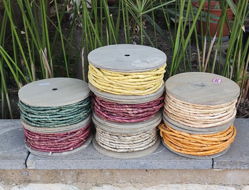 Cordone animato rafia ricoperto - Ultimo stock disponibile - Rotolo H 5 mm x 30 Mt.