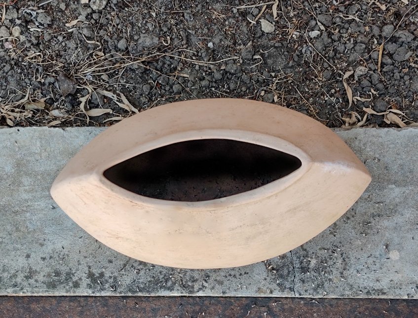 Vaso Bombato cm.30x15 H 35 -  Sconto per Fioristi e Aziende - in terracotta grezza