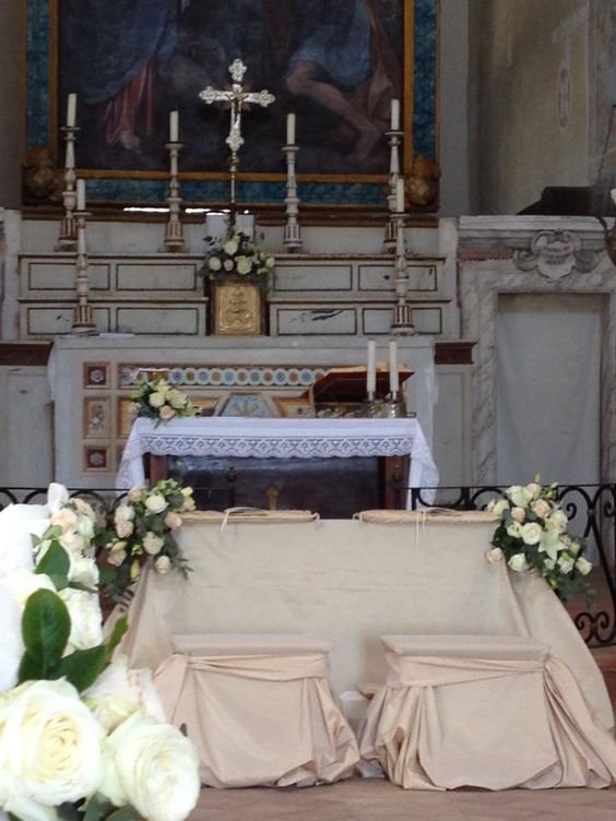 Complementi per Copri Inginocchiatoio  - in Velluto Bianco . - Sconti per Fioristi e Wedding