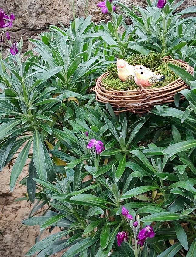 Nido rattan marrone - Sconti per Fioristi e Aziende .. - cm 16x5