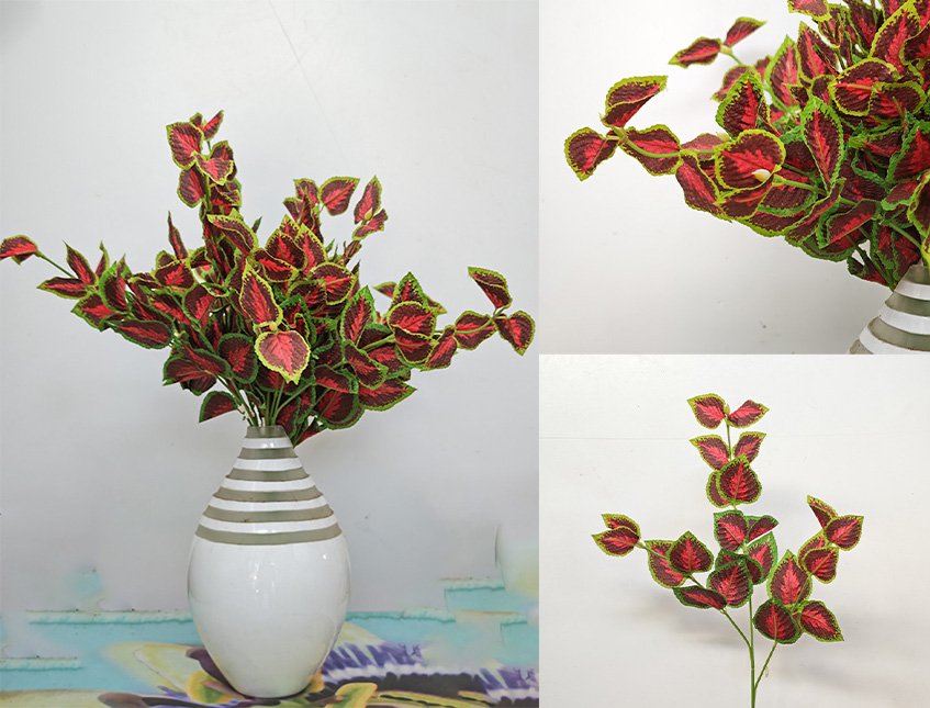 Coleus spray x 3  - Sconti per Fioristi e Aziende . - H 45 In poliester