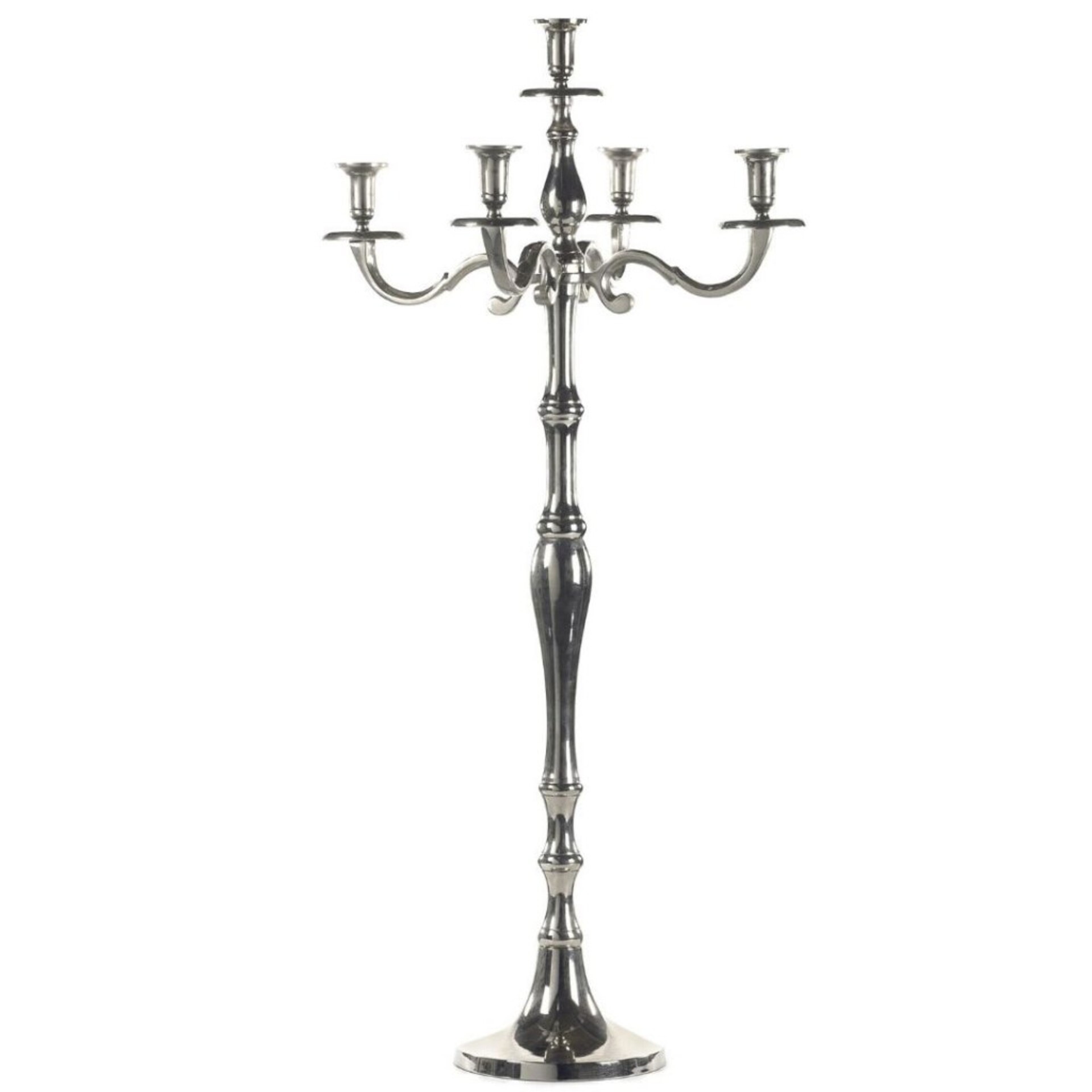 Candelabro H 60 cinque luci  - Sconti per Fioristi e Aziende . - Bianco - Oro - Silver