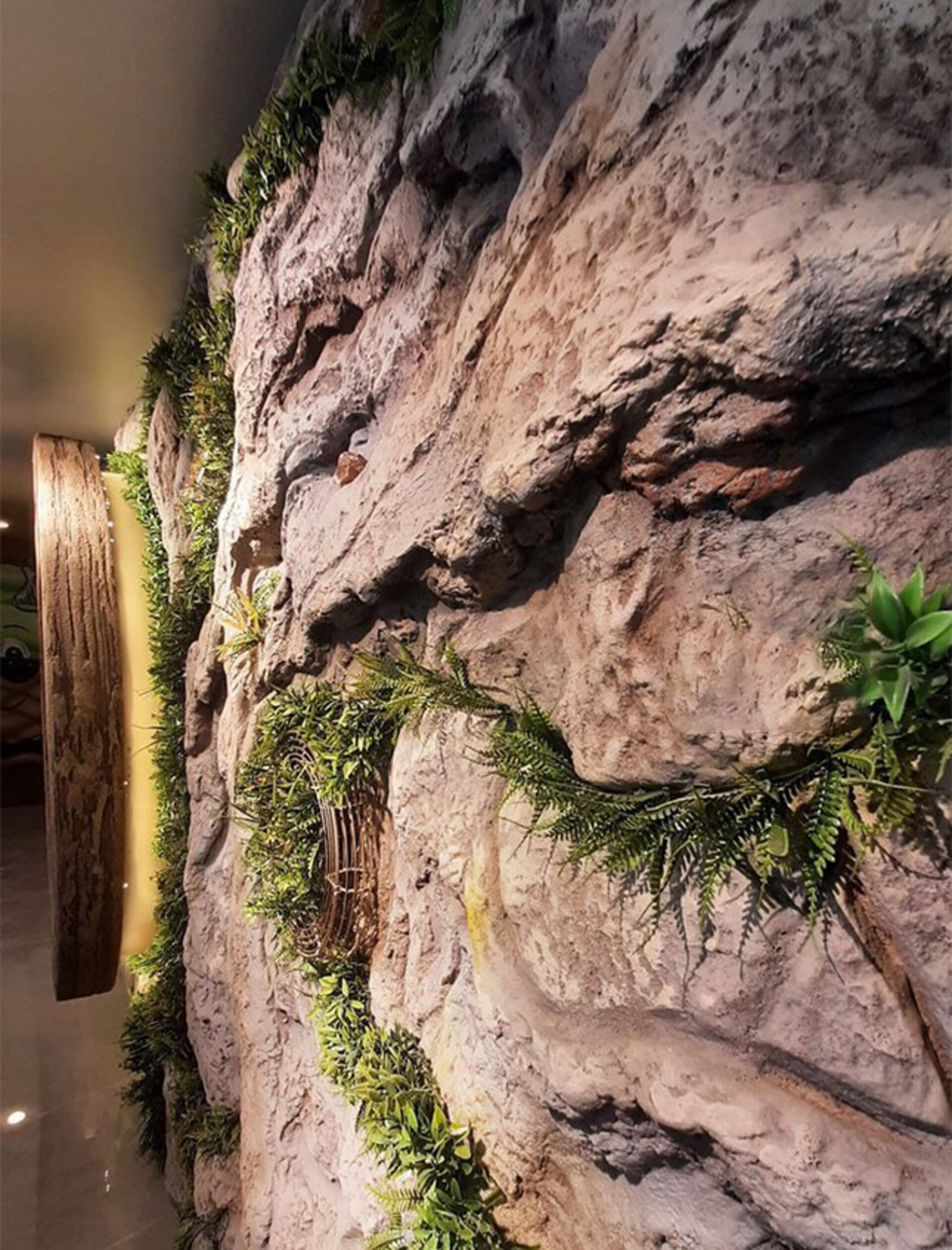 Giardino Verticale su Parete Rocciosa - Sconto per Fioristi e Aziende - con Muschi e Vegetali Preservati