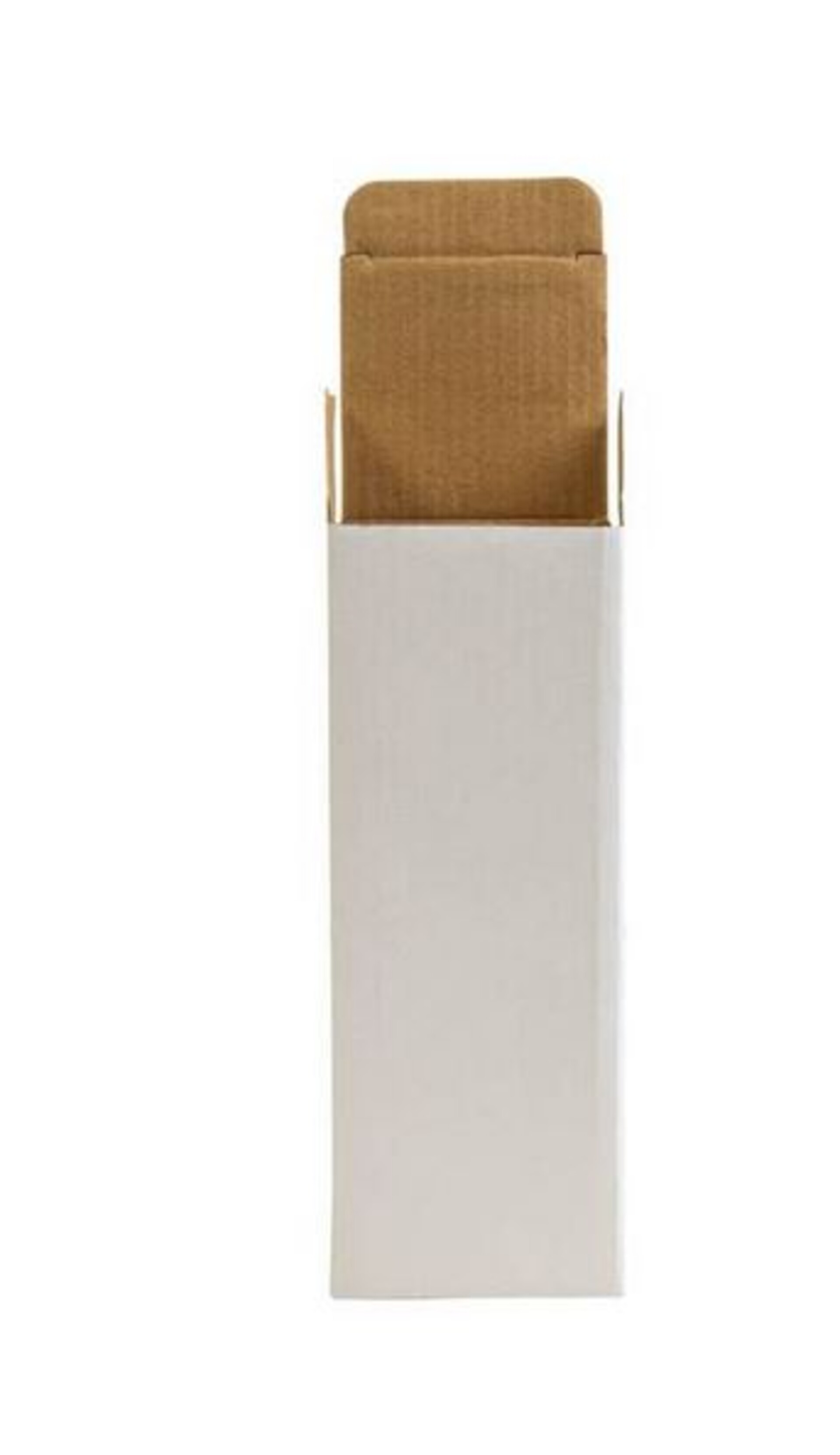 Scatola per bomboniera H 25 cm. 8 x 8 - Sconti per Fioristi, e Aziende - Conf 10 scatoel - lino bianco pieghevole