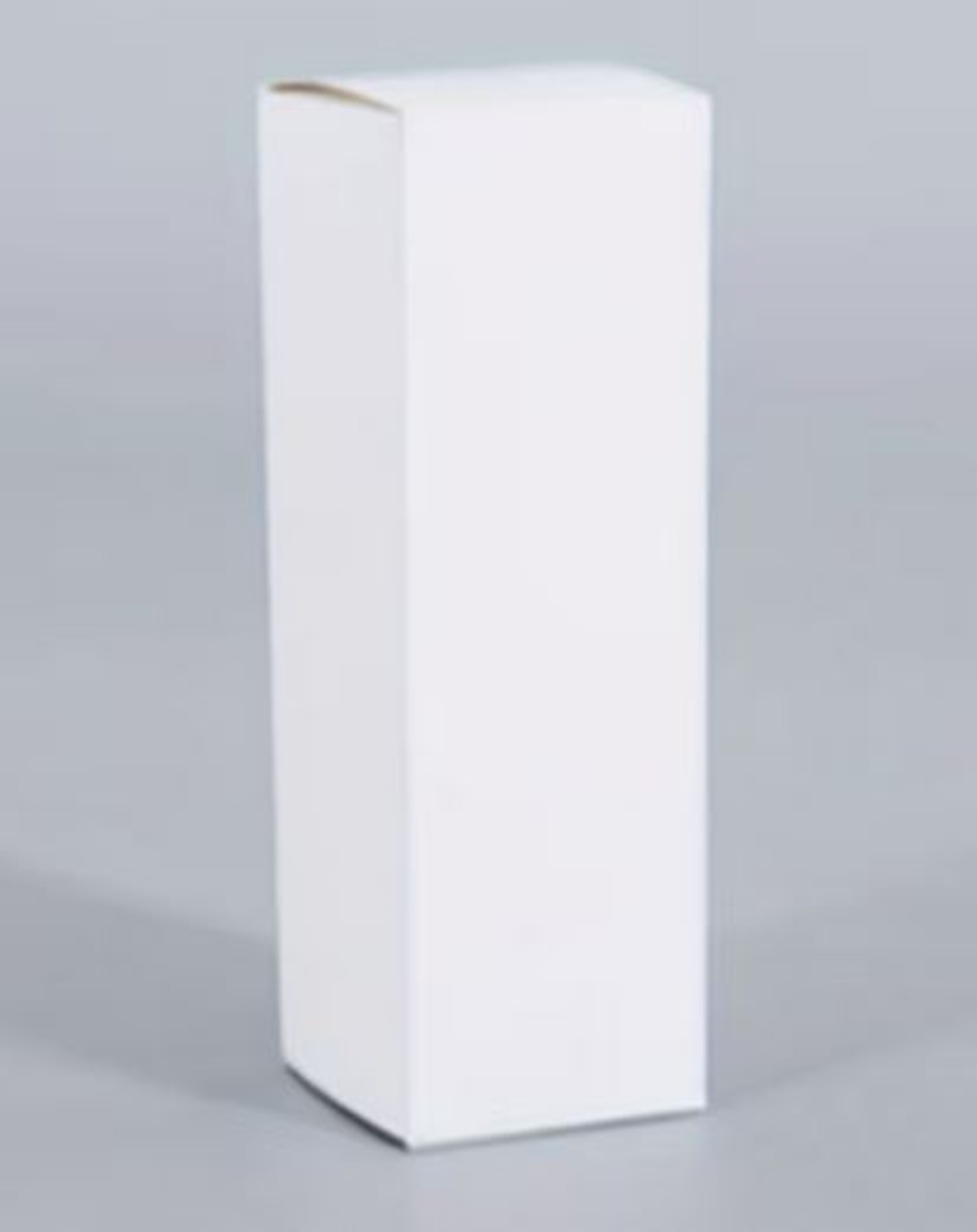 Scatola per bomboniera H 25 cm. 8 x 8 - Sconti per Fioristi, e Aziende - Conf 10 scatoel - lino bianco pieghevole