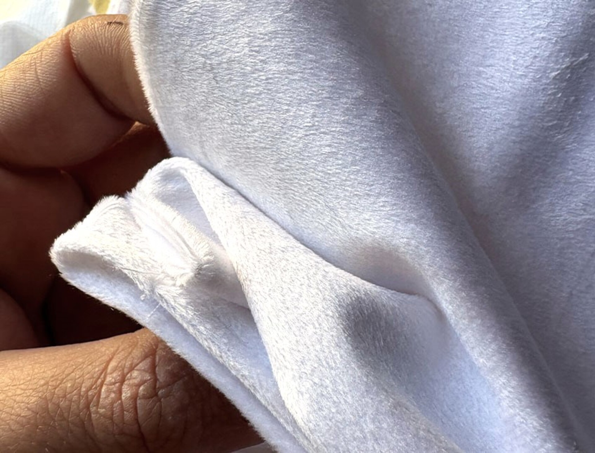 Copri Inginocchiatoio 7 pezzi  - In Velluto Bianco . -Sconti per Fioristi e Wedding