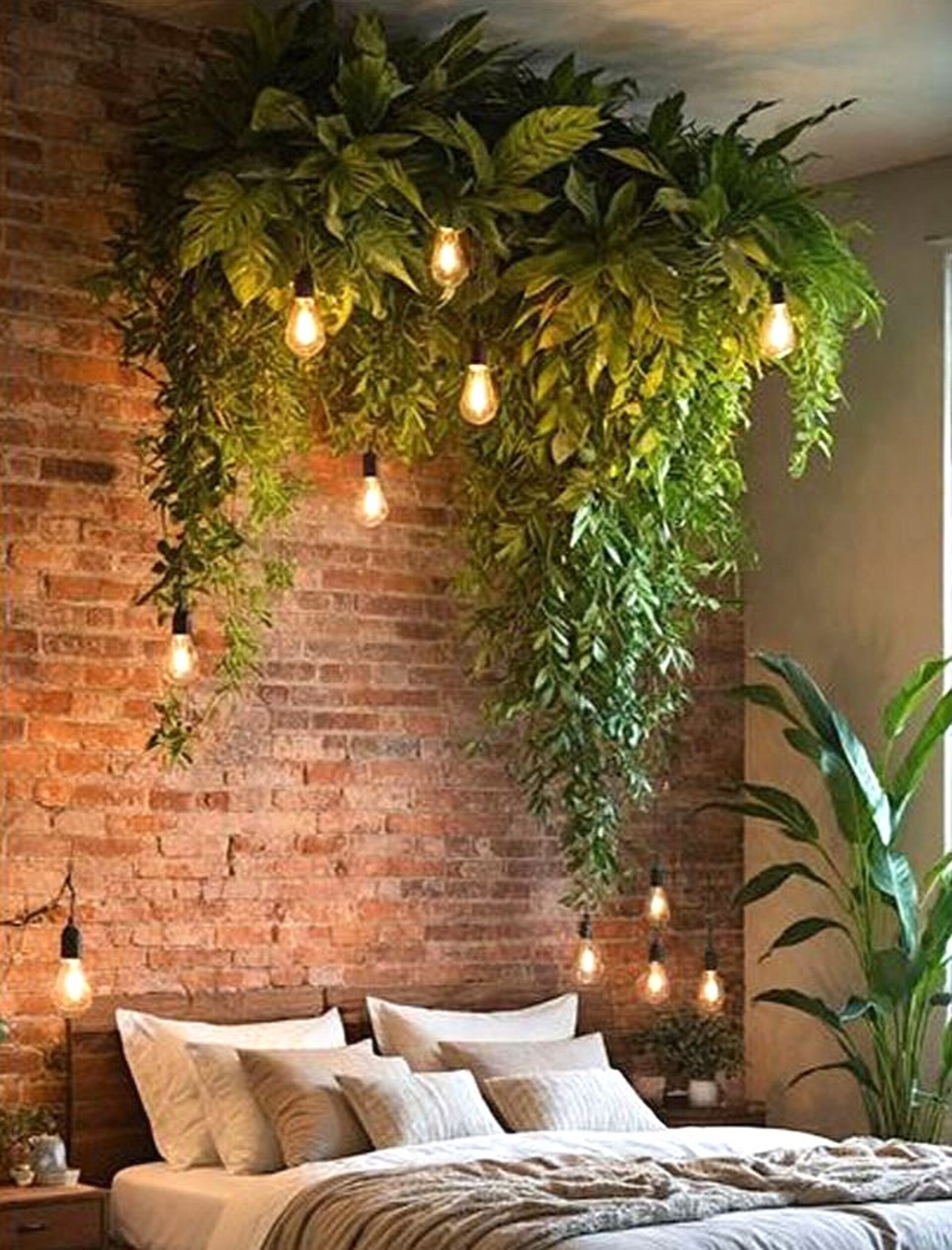 Soffitto con Vegetali Verdi Pendenti - Sconto per Fioristi e Aziende - Per esterno ed interno