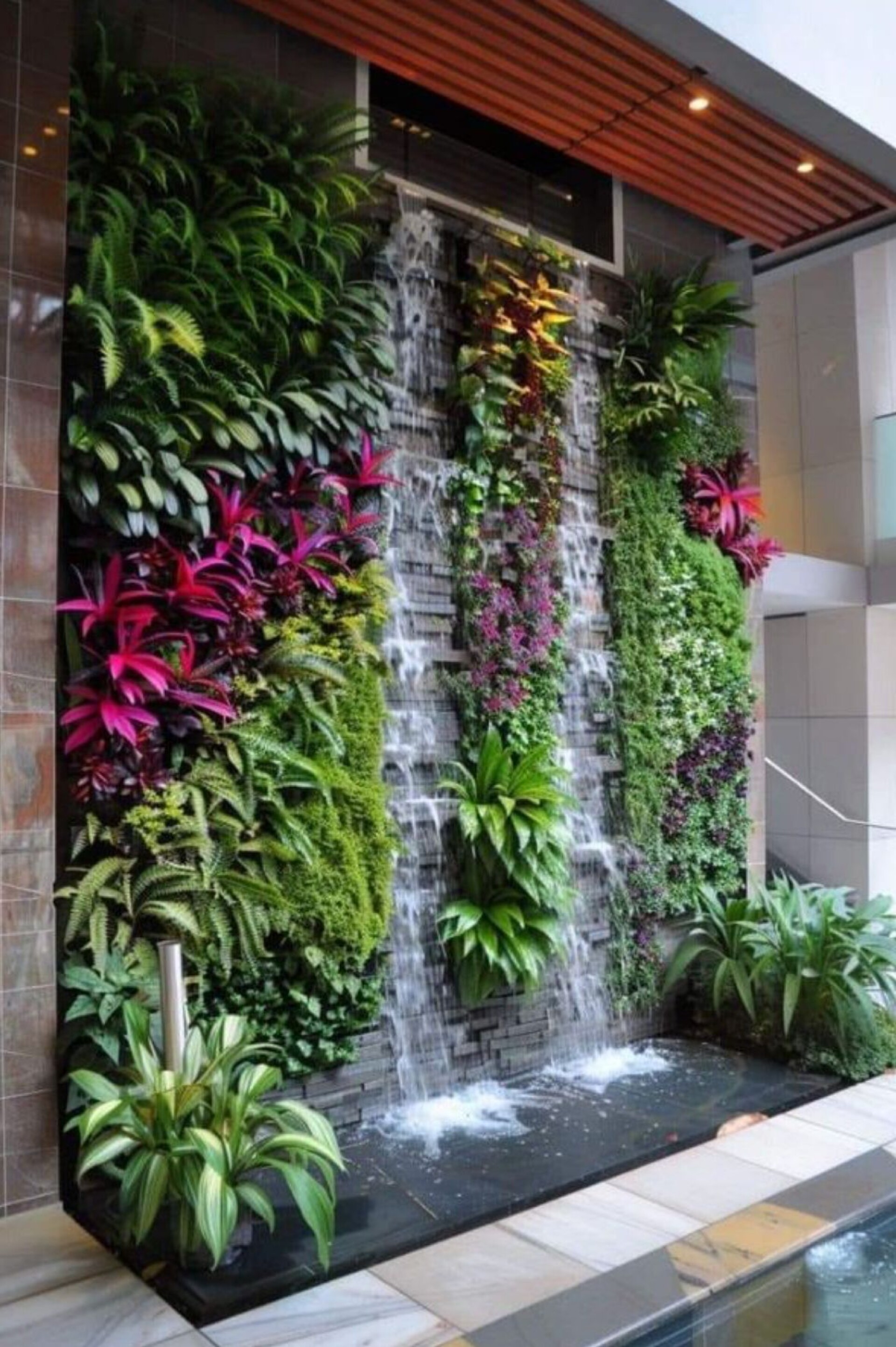 Giardino Verticale Preservato con Cascata - Sconto per Rivenditori e Aziende Fiorissima - Per interno