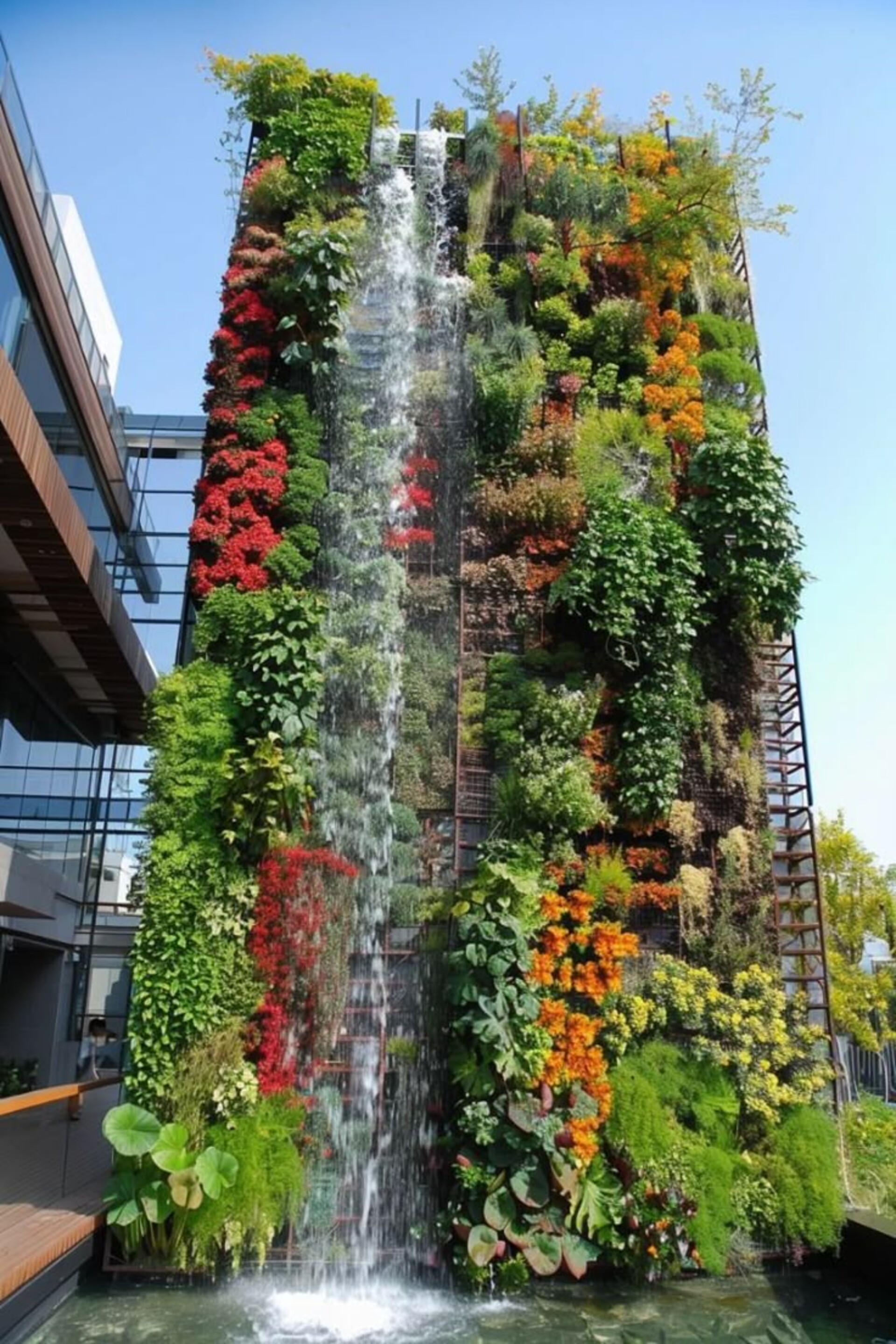 Giardino Verticale Preservato con Cascata - Sconto per Rivenditori e Aziende Fiorissima - Per esterno