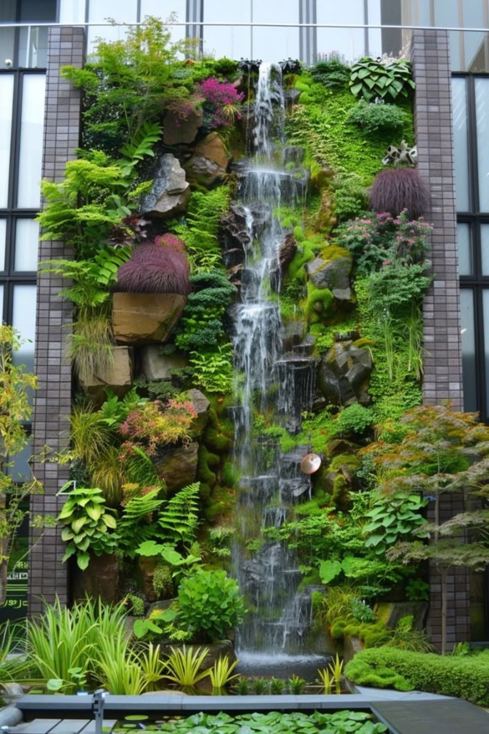Giardino Verticale Preservato con Cascata - Sconto per Rivenditori e Aziende Fiorissima - Per esterno