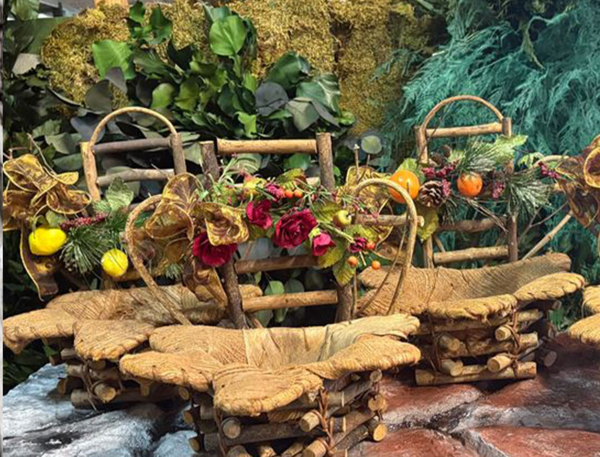 Cesto Portapianta Coco net decorato - Prezzo speciale fine serie dm. 31 H 35 con Foro dm. 15