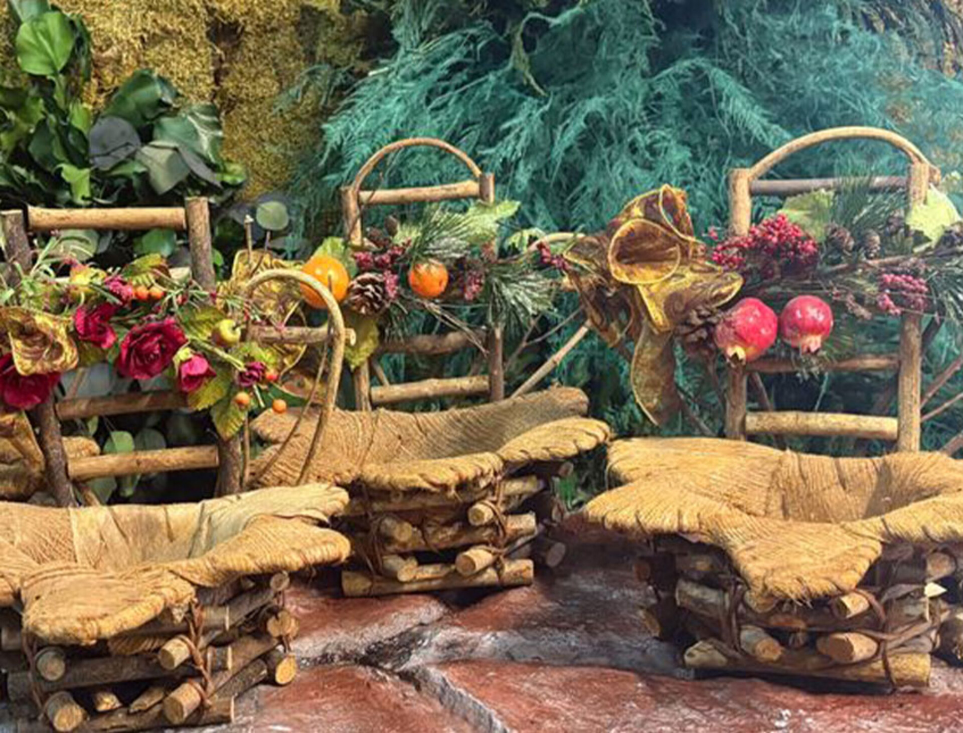 Cesto Portapianta Coco net decorato - Prezzo speciale fine serie dm. 31 H 35 con Foro dm. 15