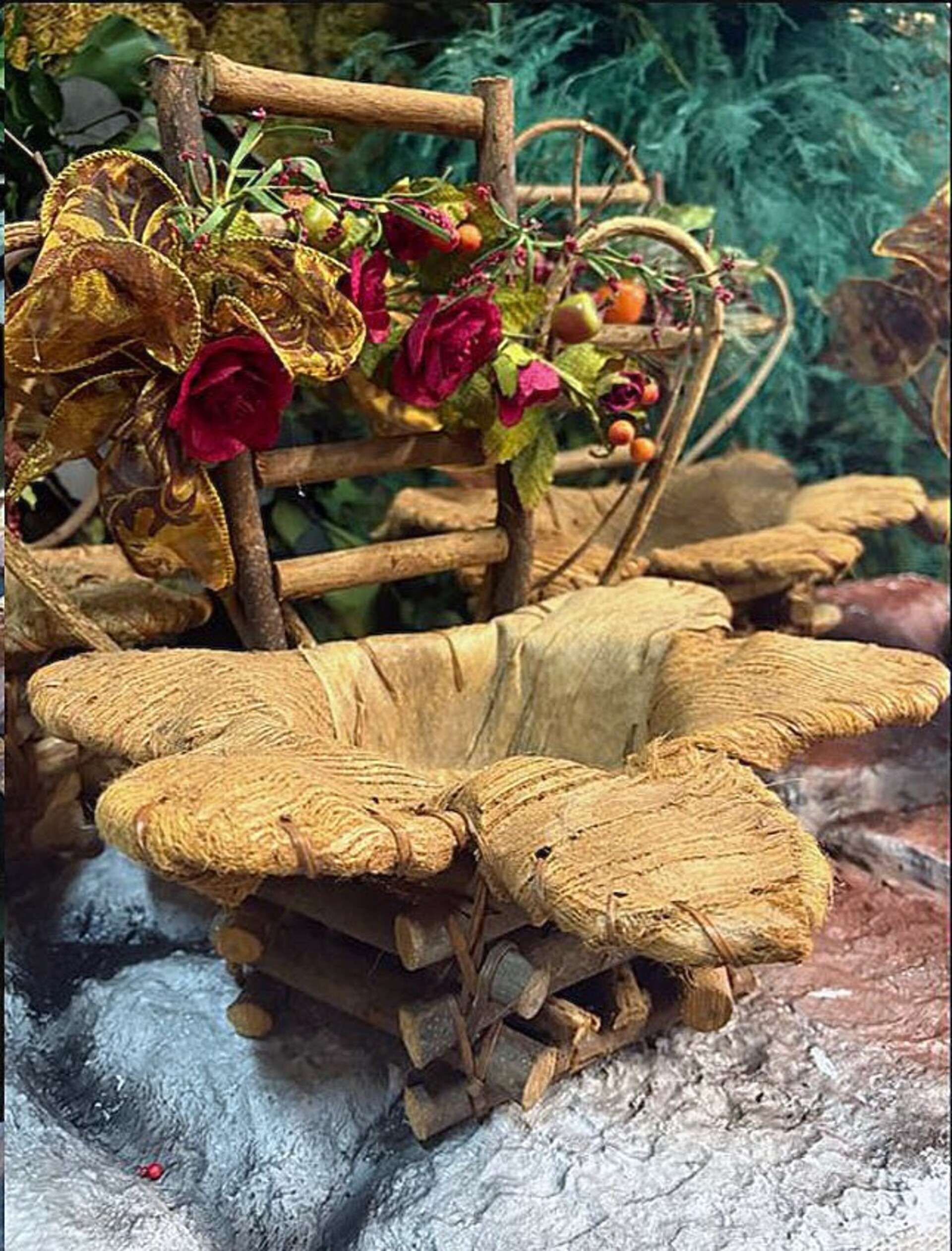 Cesto Portapianta Coco net decorato - Prezzo speciale fine serie dm. 31 H 35 con Foro dm. 15