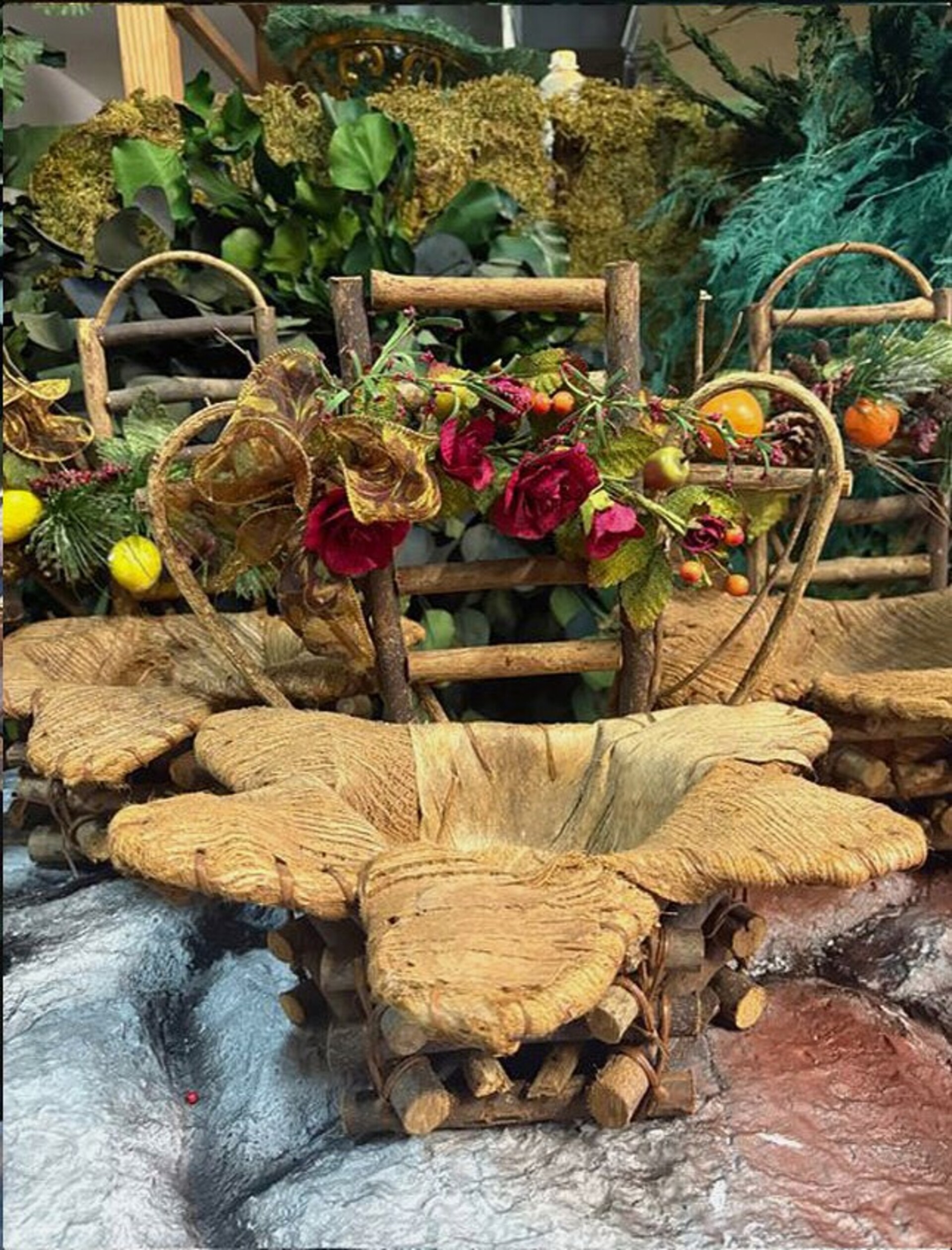 Cesto Portapianta Coco net decorato - Prezzo speciale fine serie dm. 31 H 35 con Foro dm. 15