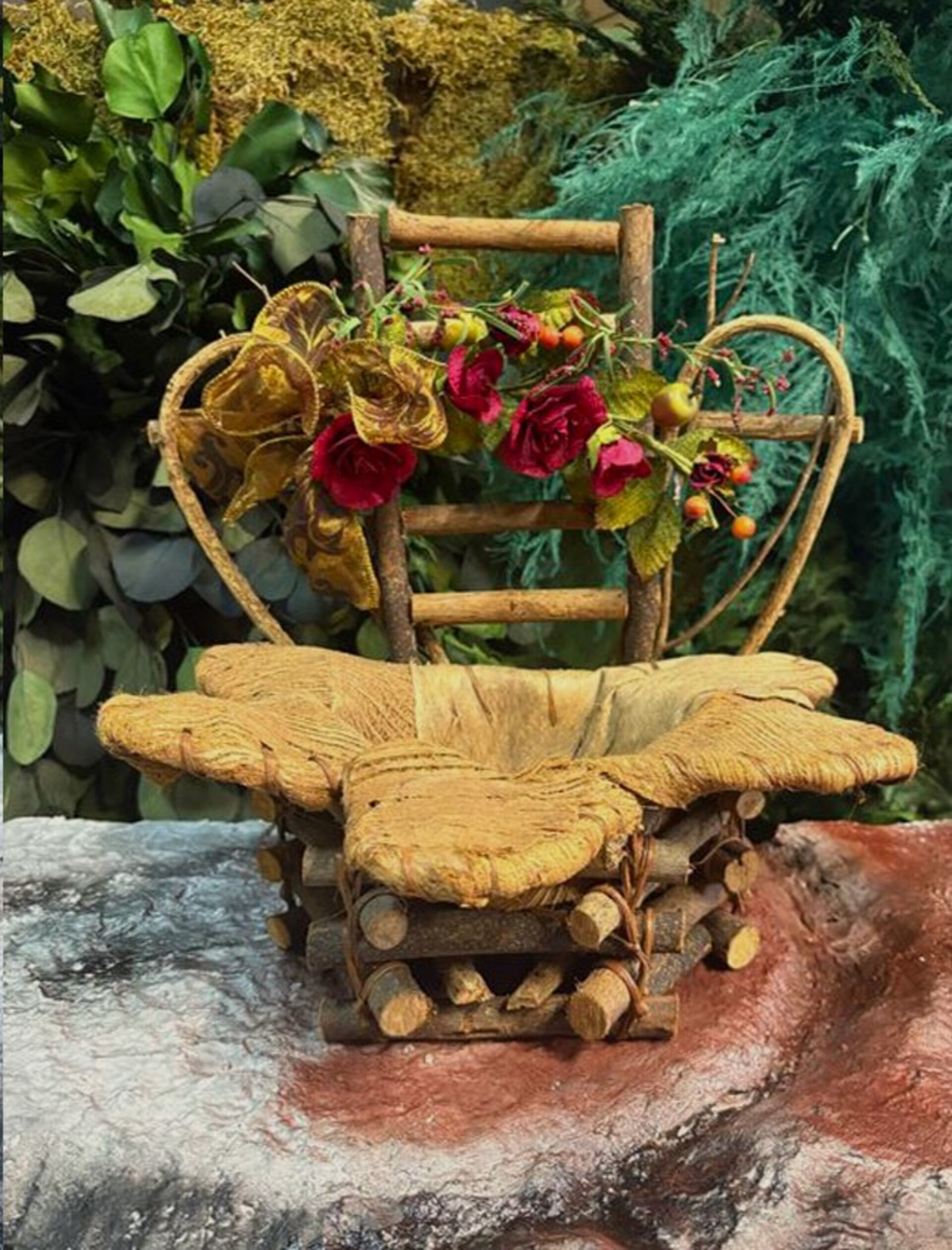 Cesto Portapianta Coco net decorato - Prezzo speciale fine serie dm. 31 H 35 con Foro dm. 15