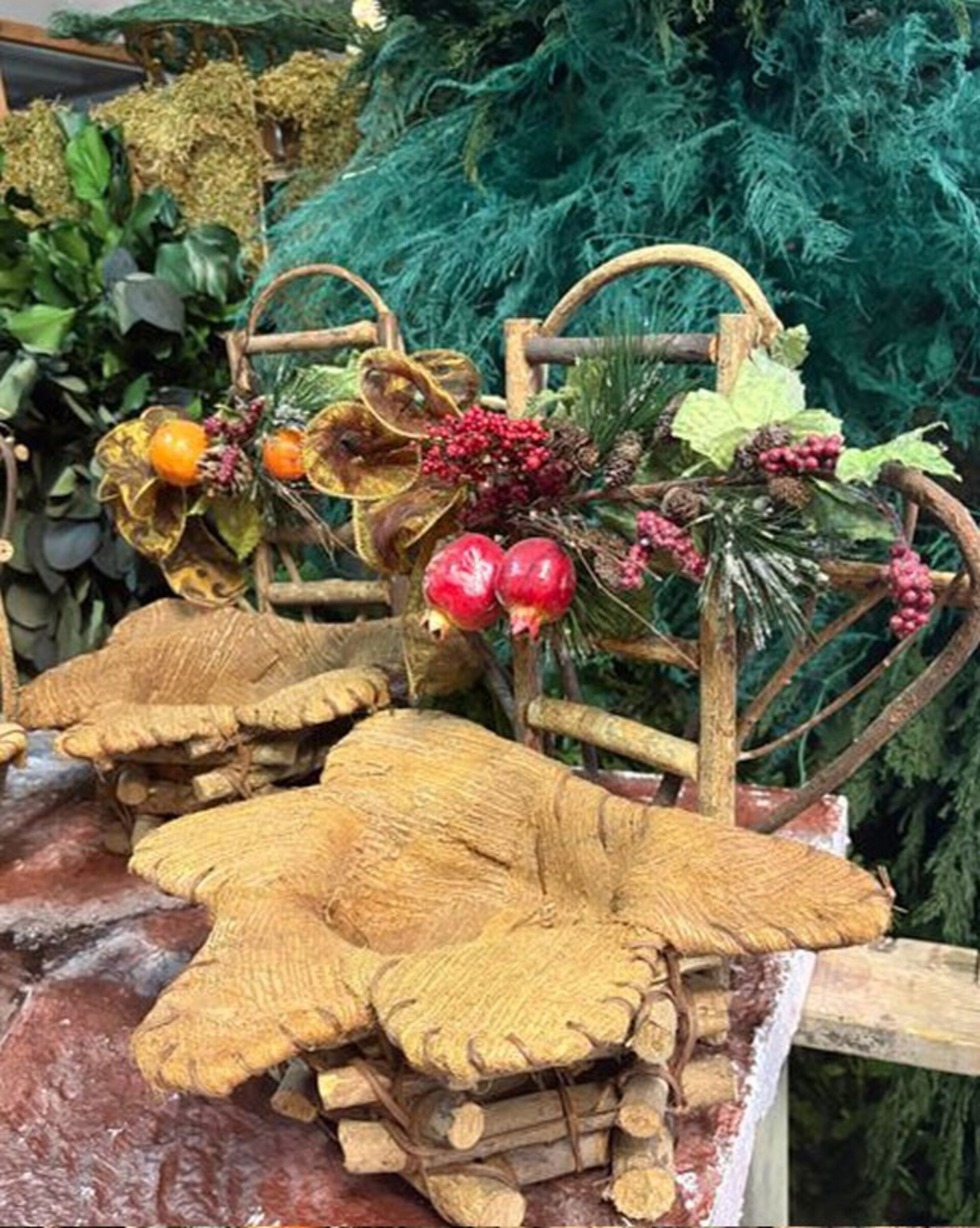 Cesto Portapianta Coco net decorato - Prezzo speciale fine serie dm. 31 H 35 con Foro dm. 15