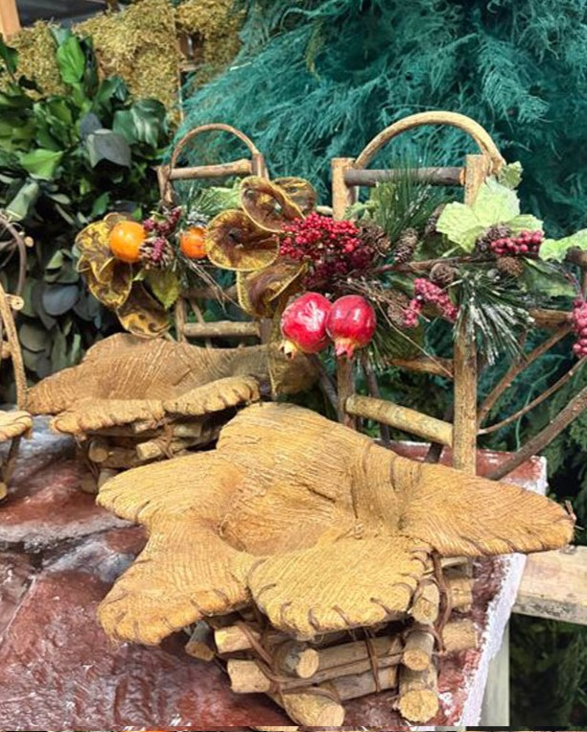 Cesto Portapianta Coco net decorato - Prezzo speciale fine serie dm. 31 H 35 con Foro dm. 15
