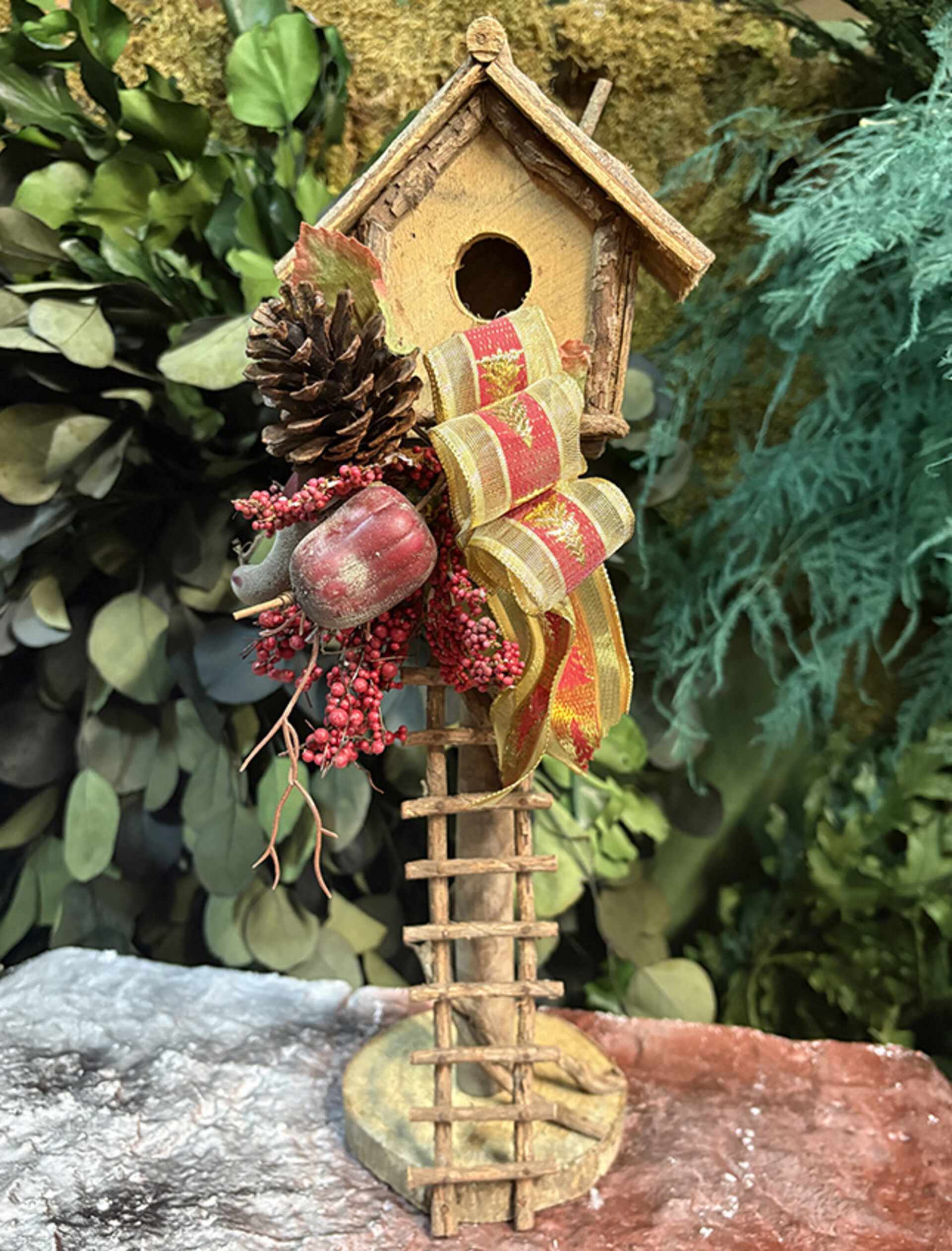 Casetta nido in legno con scaletta e pick - Prezzo speciale fine serie