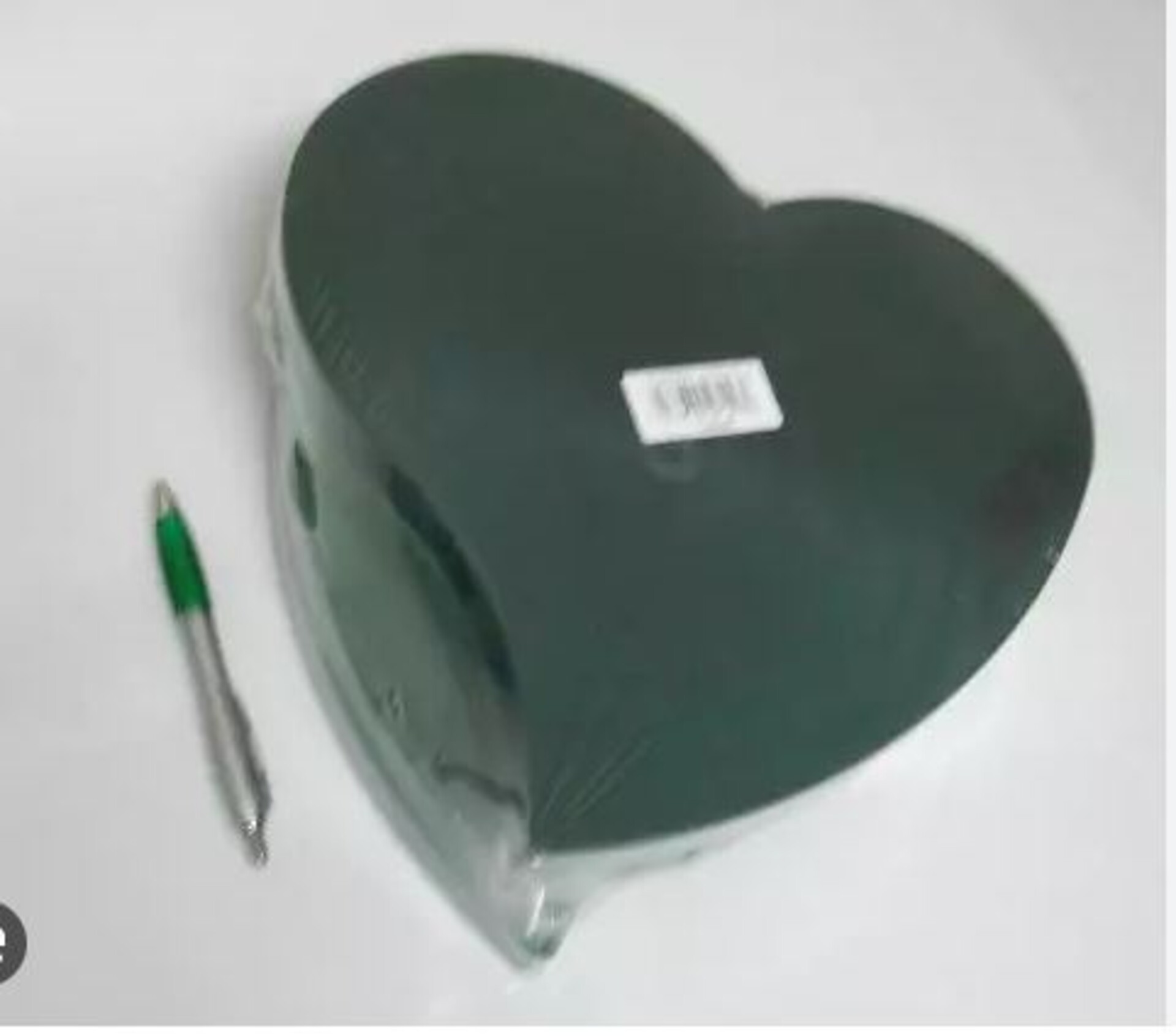 Cuore di spugna cm.30 x 2 Pz  -Articolo tecnico per Fioristi - Ydro con Base in plastica