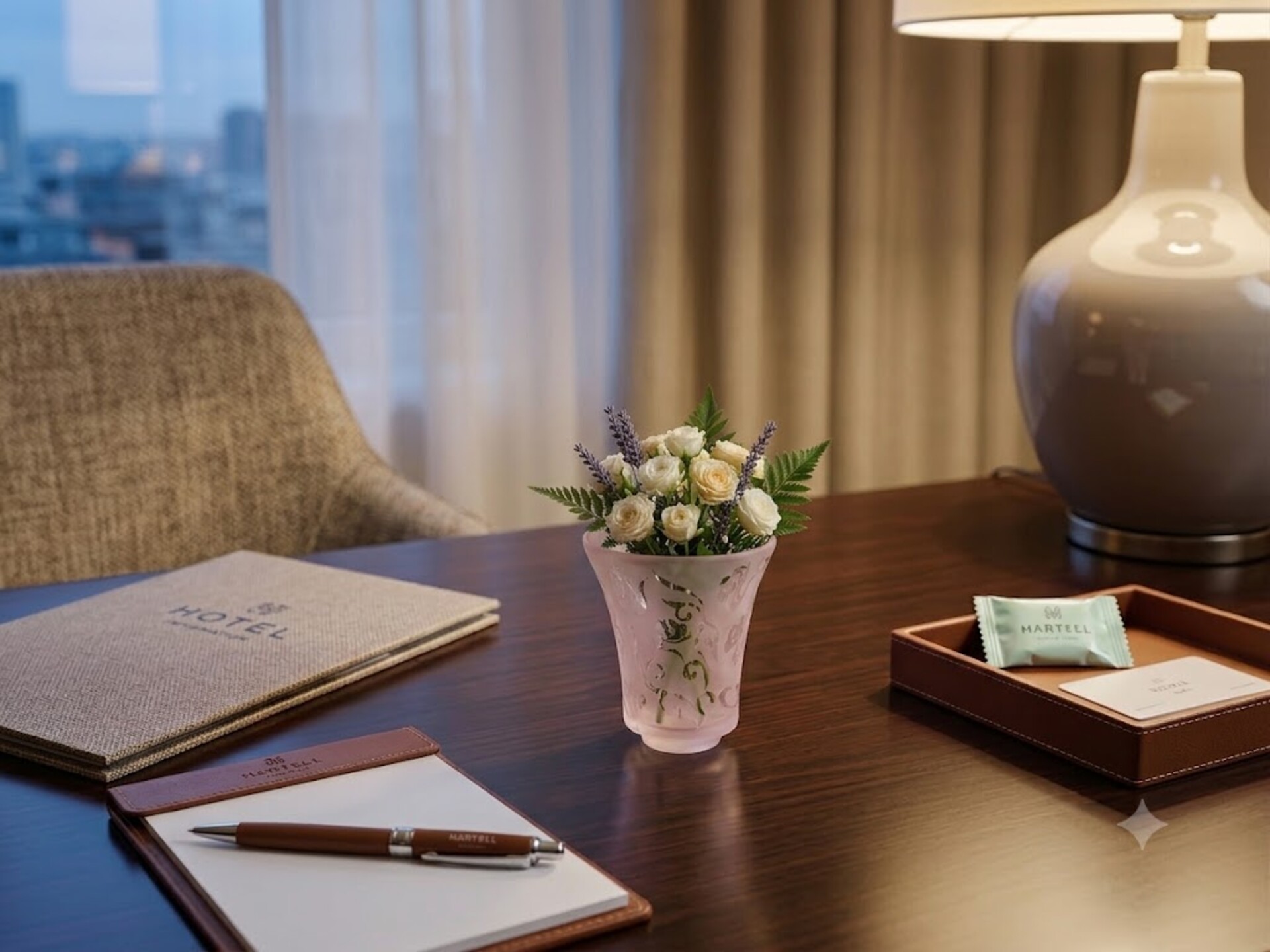 Vaso Luxus rosa H 14 cm in vetro - Sconti per Fioristi e Aziende - Diametro 13 cm
