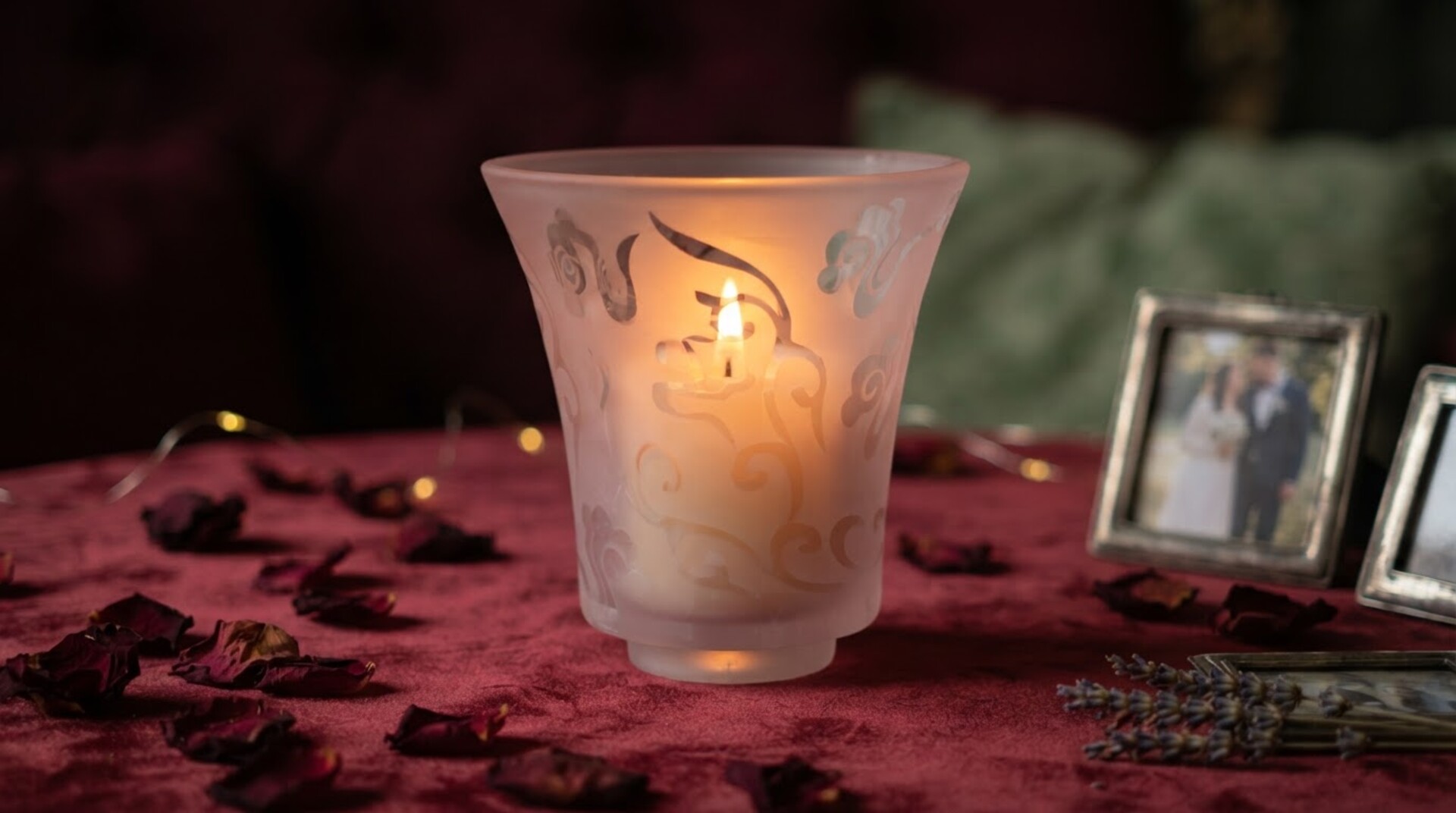 Vaso Luxus rosa H 14 cm in vetro - Sconti per Fioristi e Aziende - Diametro 13 cm