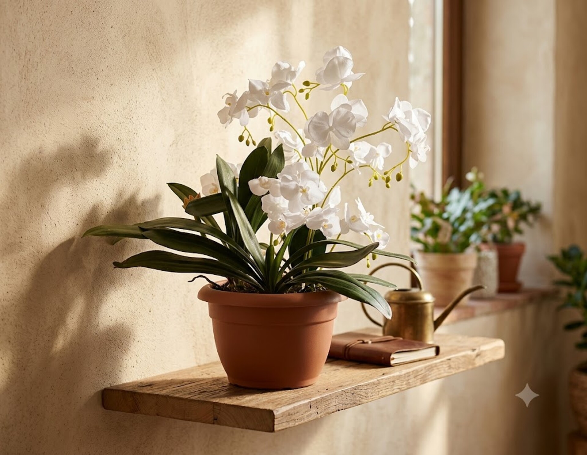 Orchidea Plant in poliestere - Sconti per fioristi e aziende . - x 9