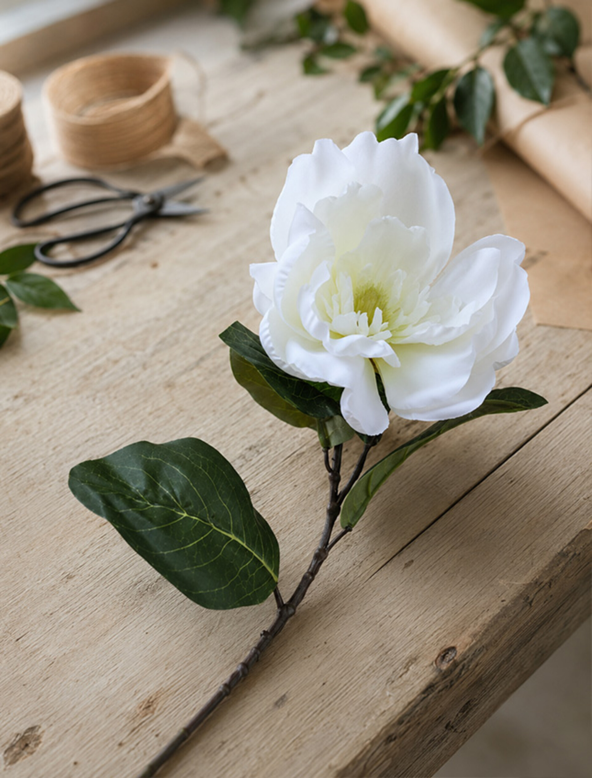Magnolia bianca singola H 70 - Sconti per fioristi e aziende . - in poliestere
