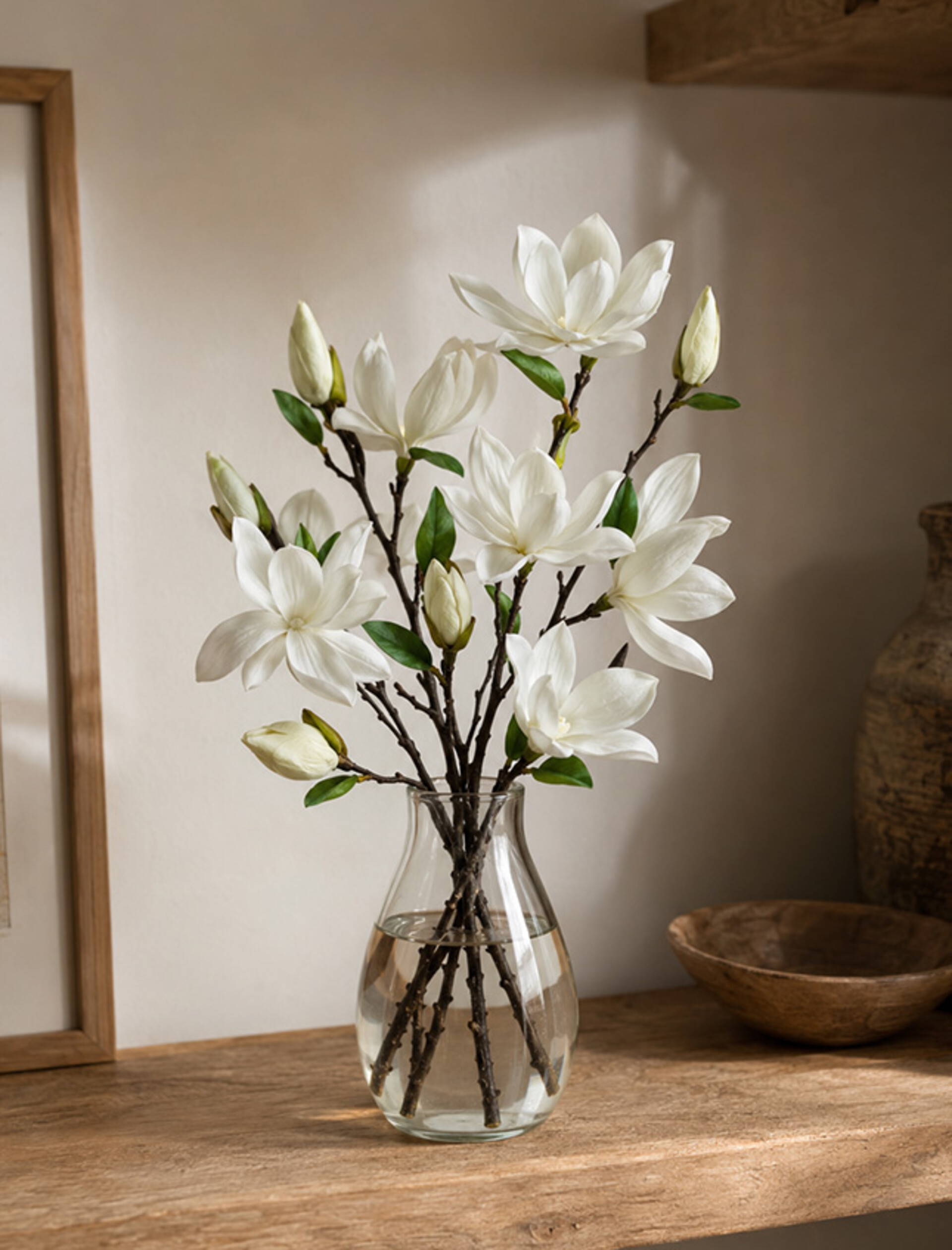 Magnolia bianca x 3 H 84 - Sconti per fioristi e aziende - In poliester