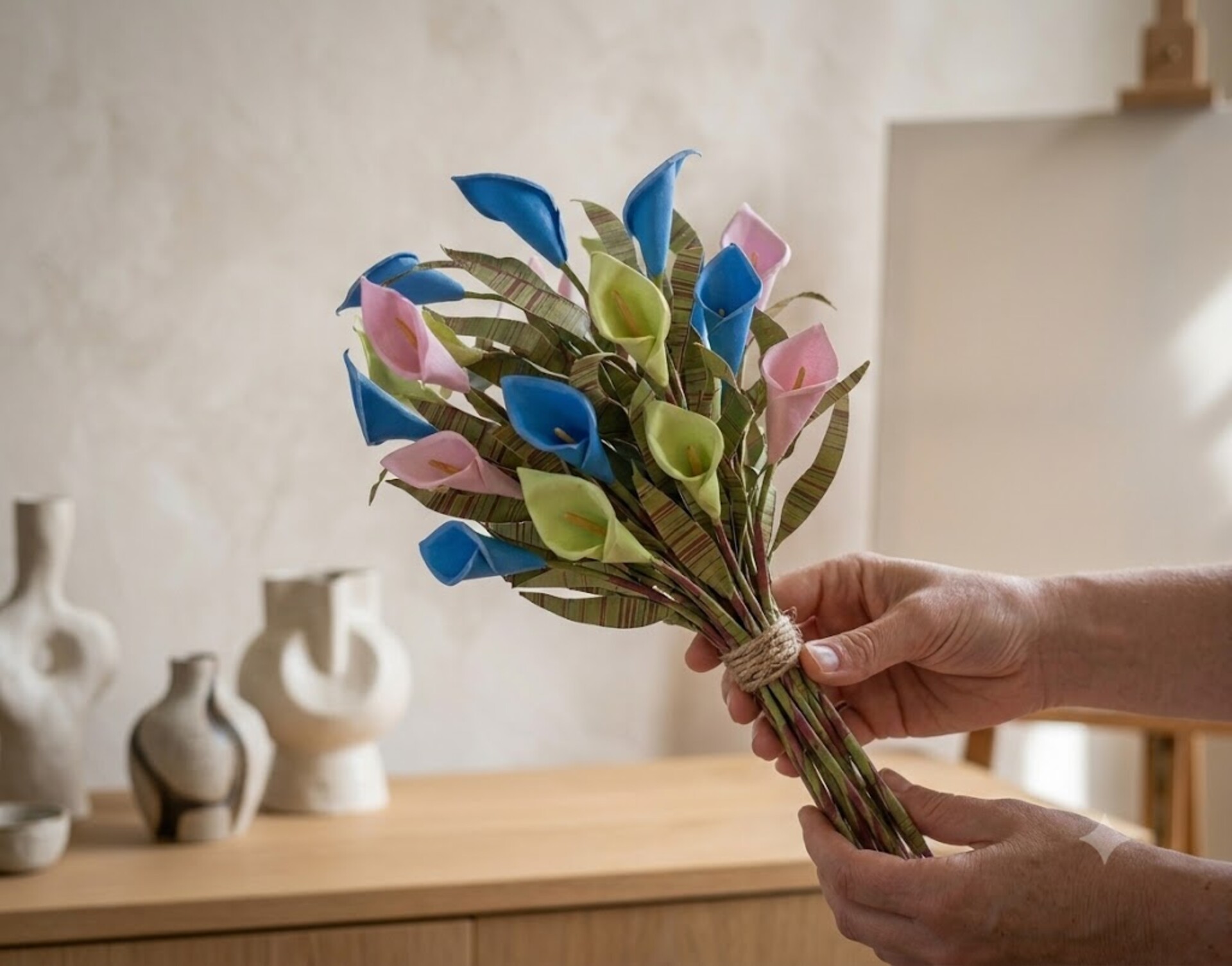 Calla Spray H 90 x 18 calle - Sconti per Fioristi e Aziende - In polifoam