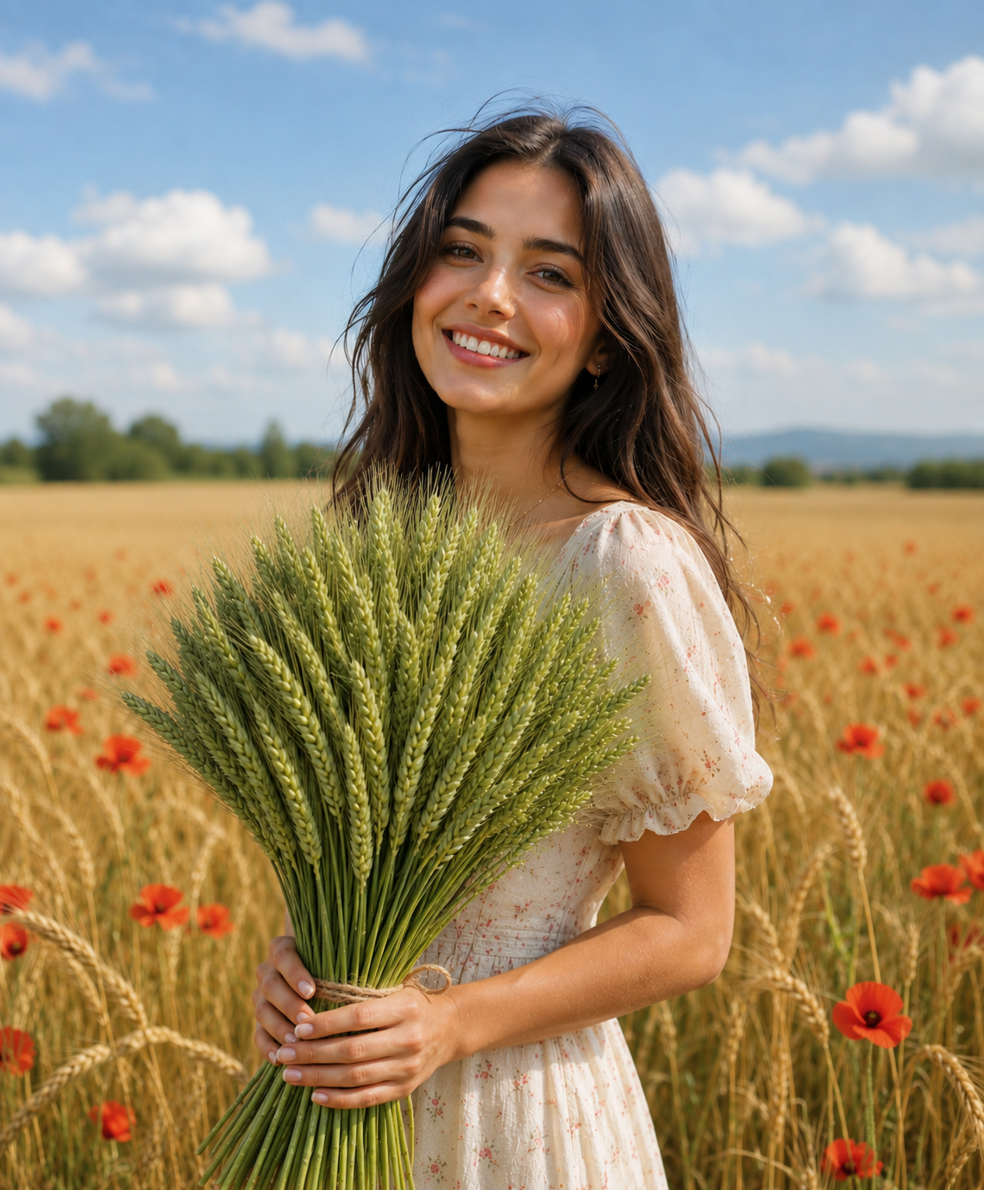 Triticum Verde Naturale  Tarwee mazzo gr. 150 - Sconti per Fioristi e Aziende