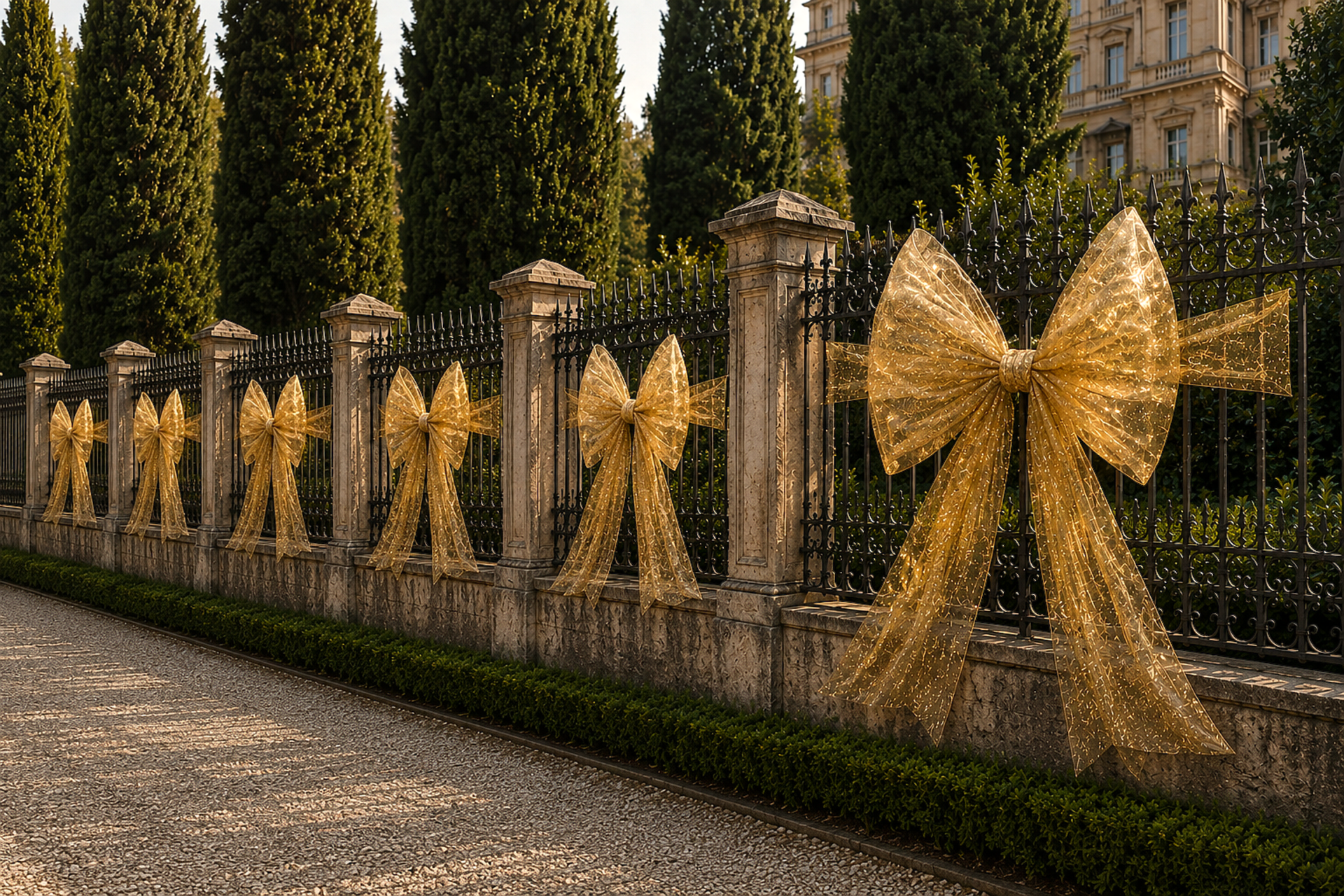 Tulle Blonda Glitterato - Sconti per Fioristi e Aziende - H 280 x 25 mt Prodotto in Italia