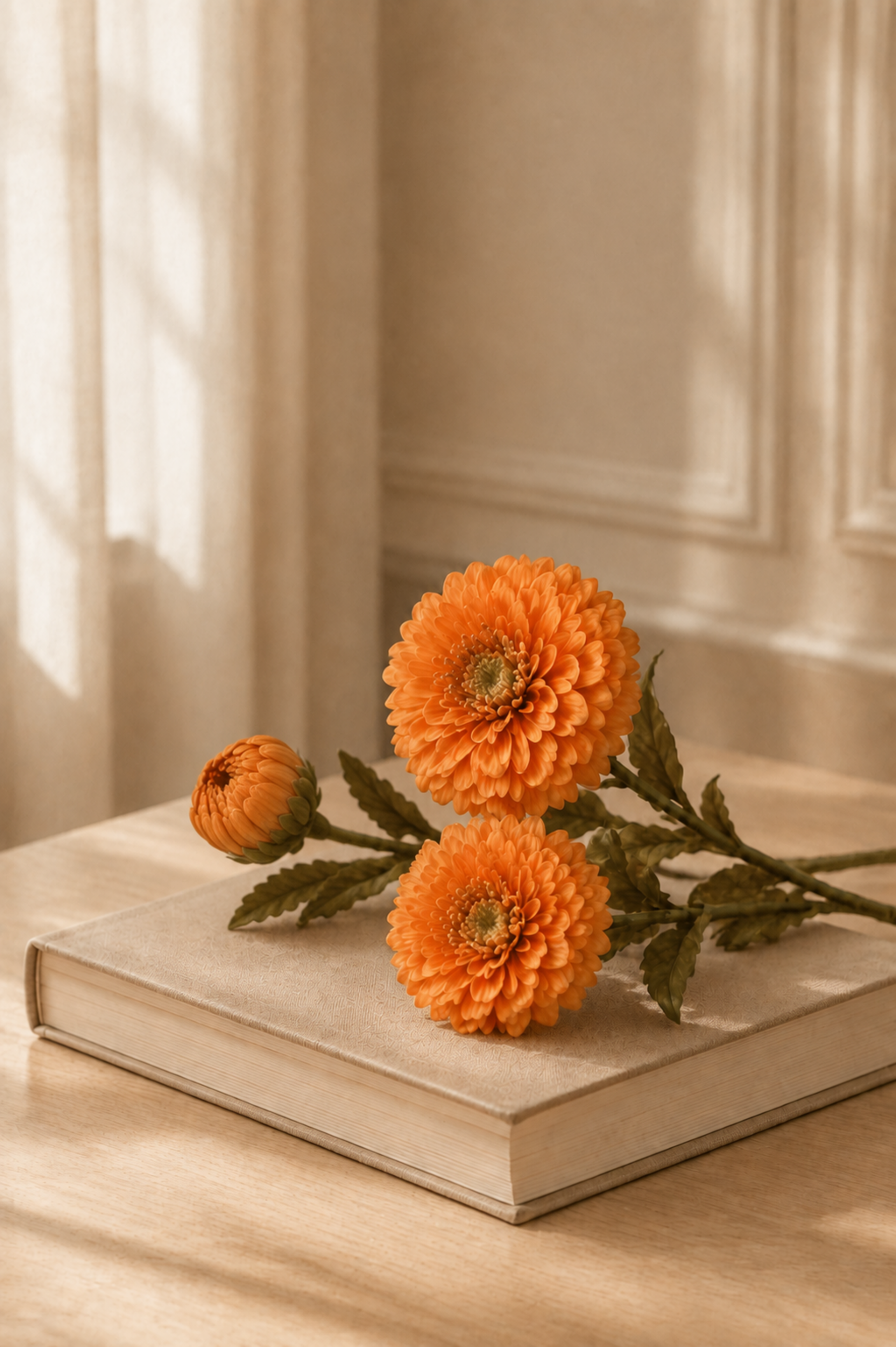 Zinnia Artificiale x 3 H 80  - Sconti per Fioristi e Aziende -  In poliestere