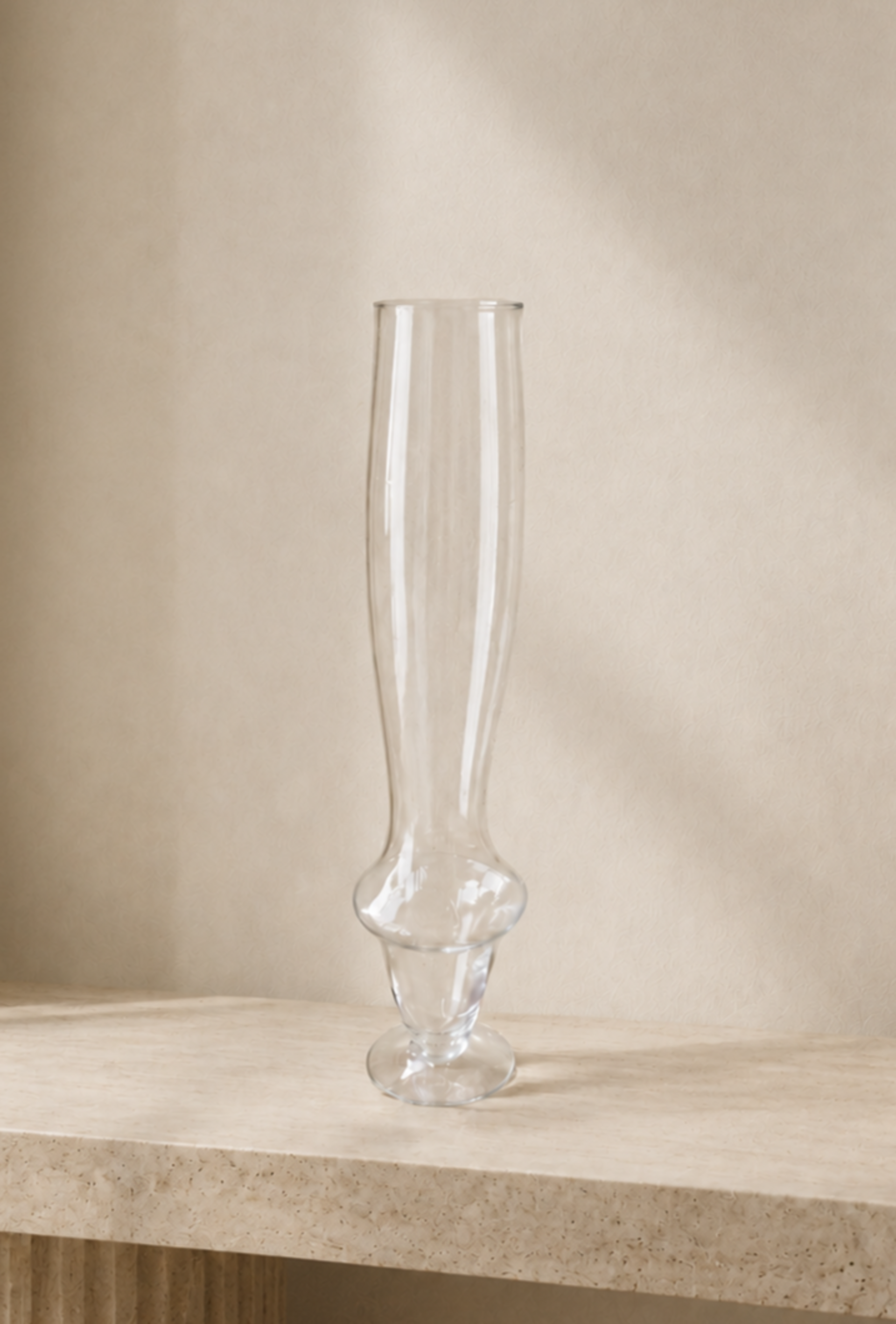 Vaso in vetro H 40  - Sconti per Fioristi e Aziende - Mod.Lirik