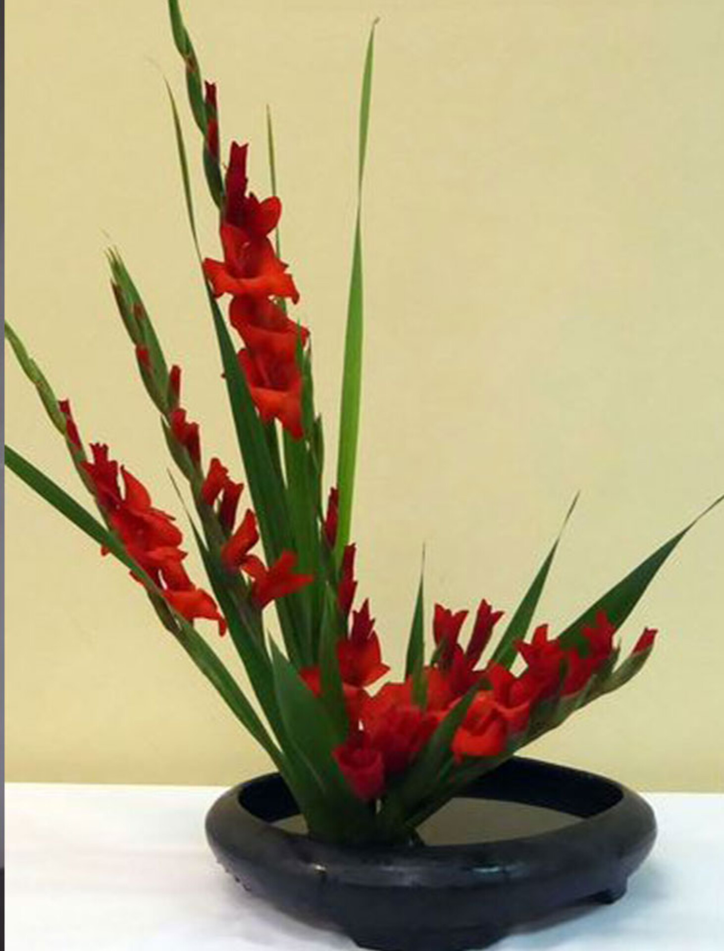 Gladiolo Artificiale H 108 x 10 fiori - Sconti per Fioristi e Aziende . -In poliestere