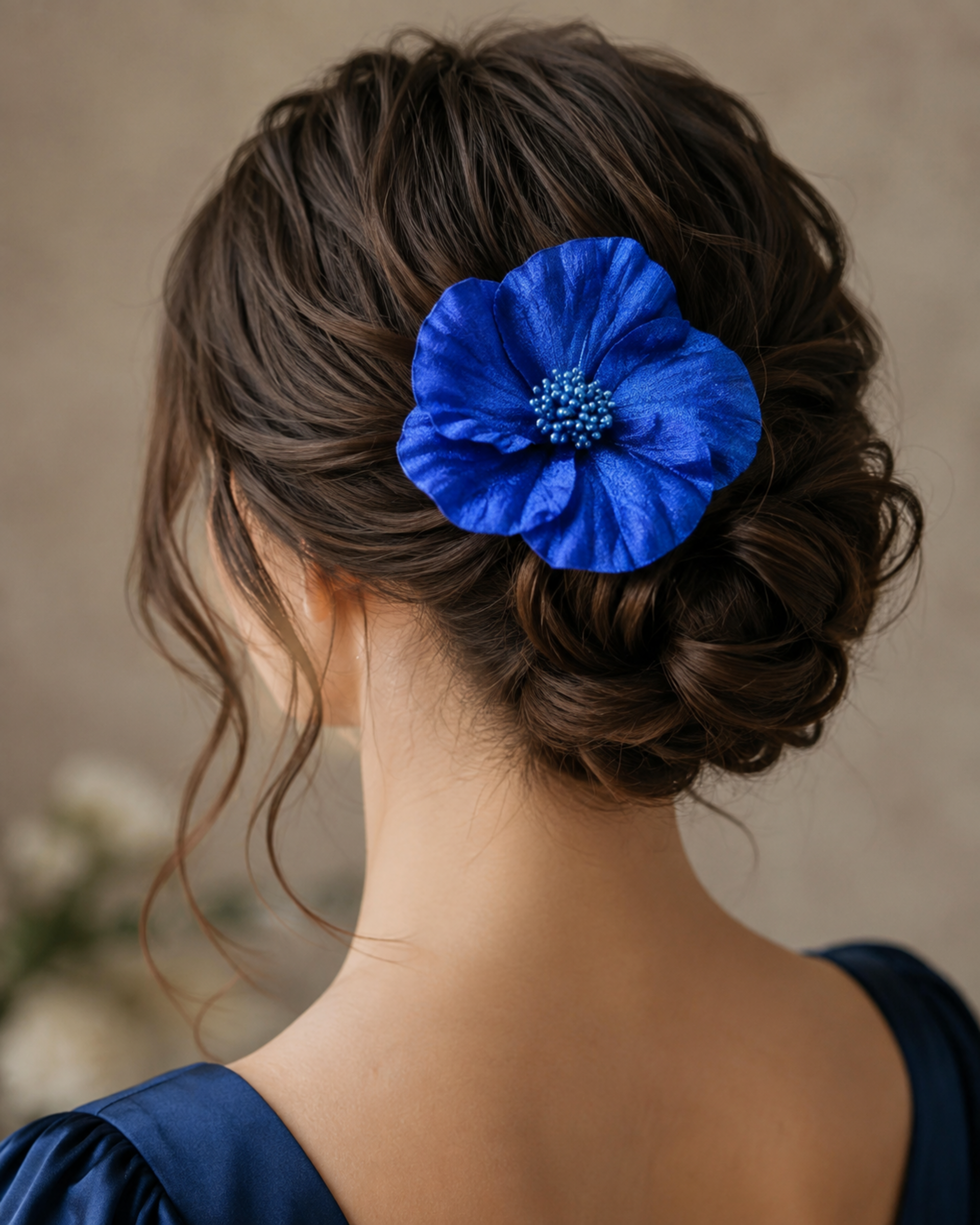 Hibiscus velluto con spilla - Sconto per Fioristi e Aziende - dm. 12