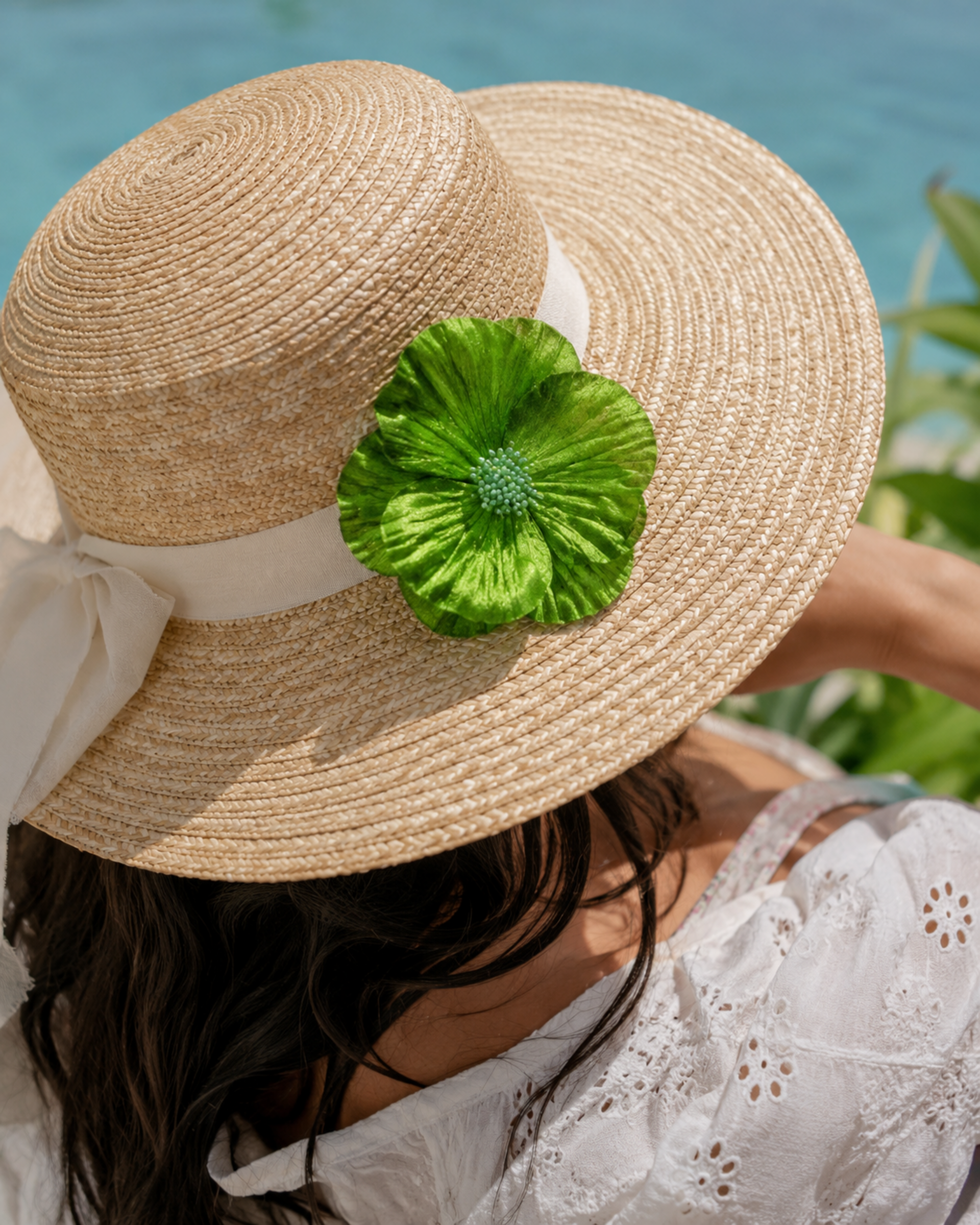 Hibiscus velluto con spilla - Sconto per Fioristi e Aziende - dm. 12