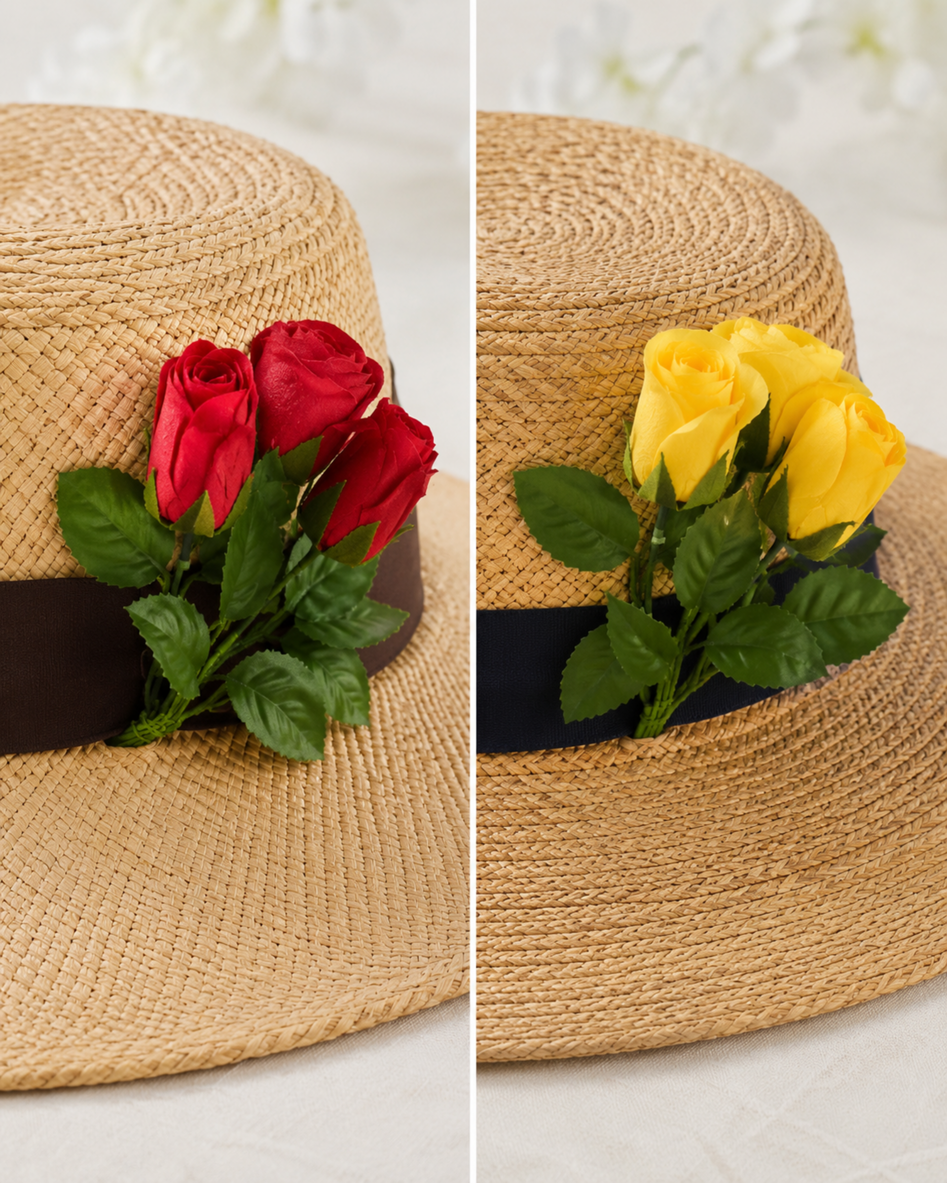 Rose x 3 in seta con spilla - Sconti per Fioristi e Aziende . - Artificiale