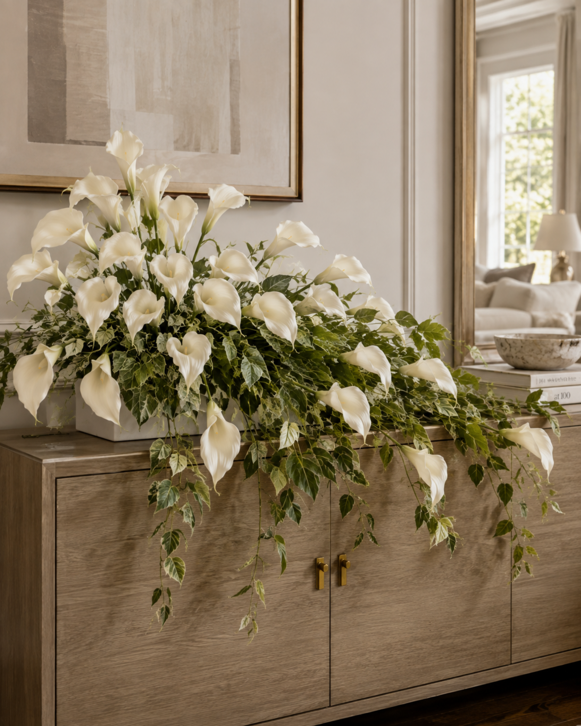 Calla Spray H 90 x 18 calle - Sconti per Fioristi e Aziende - In polifoam