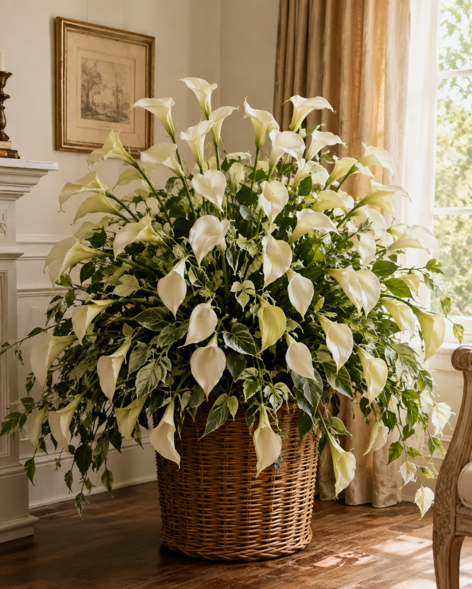 Calla Spray H 90 x 18 calle - Sconti per Fioristi e Aziende - In polifoam