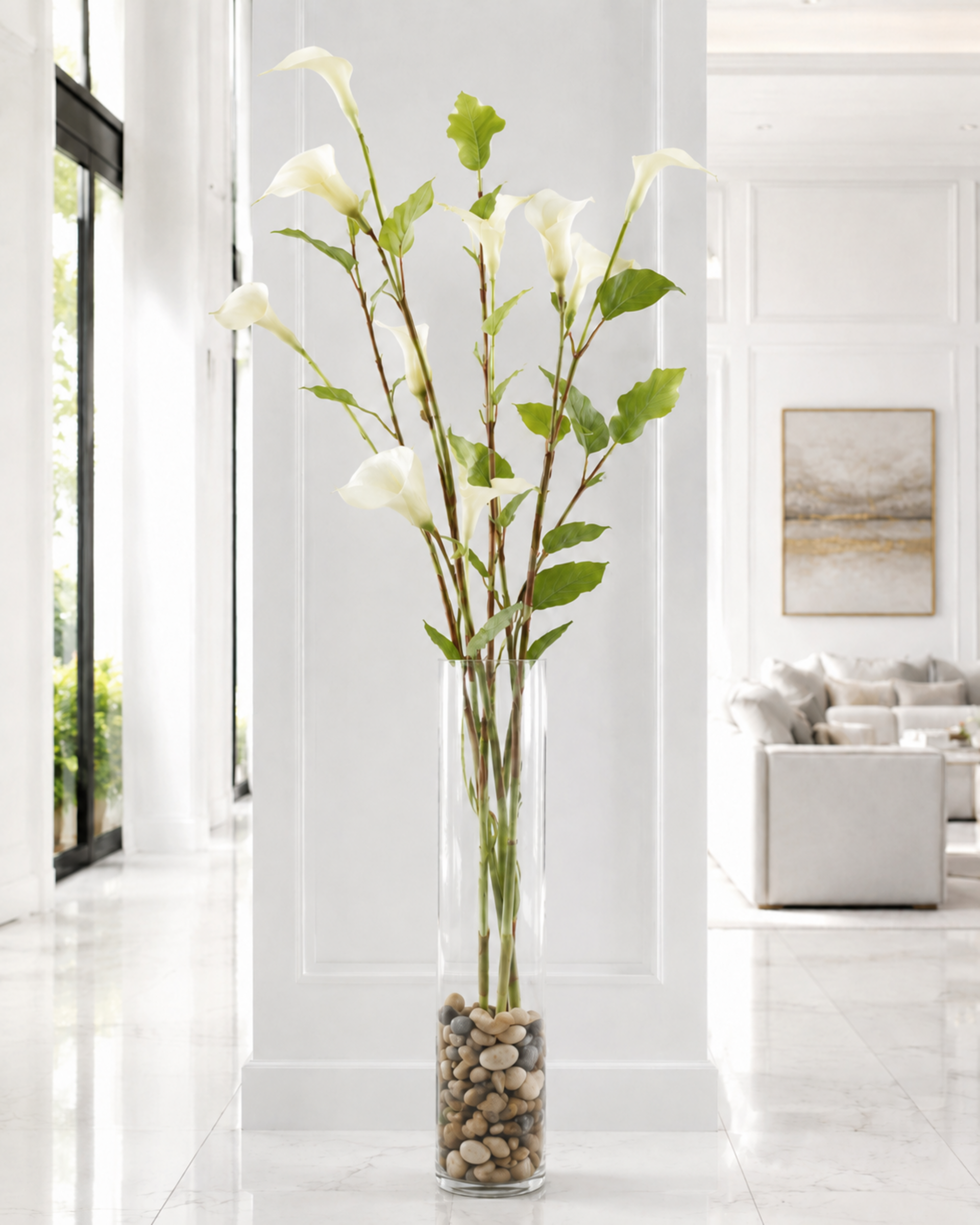 Calla Spray H 90 x 18 calle - Sconti per Fioristi e Aziende - In polifoam